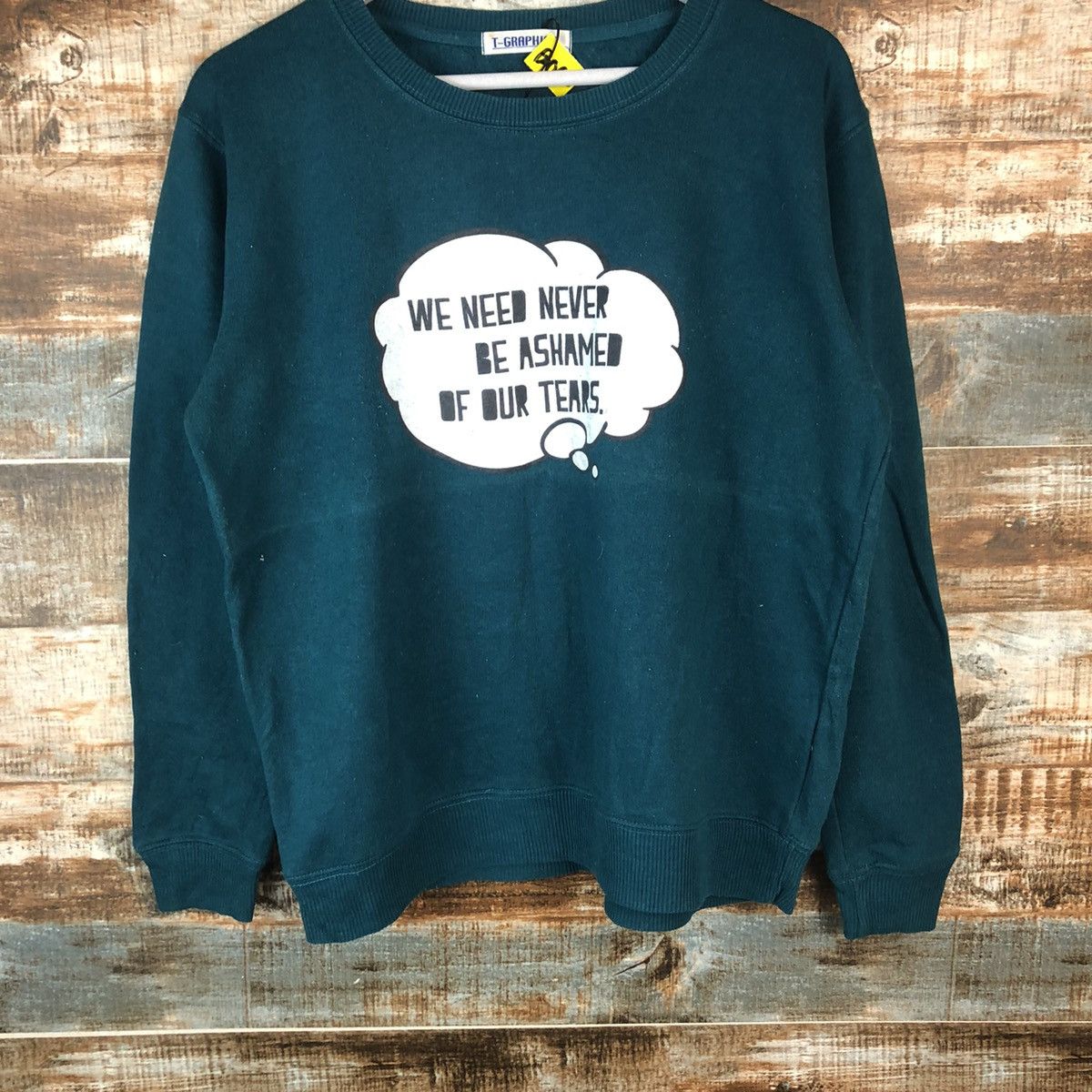 Homespun Knitwear × Japanese Brand T Graphics Green sweatshirt #A2062 Size M / US 6-8 / IT 42-44 - 3 Thumbnail