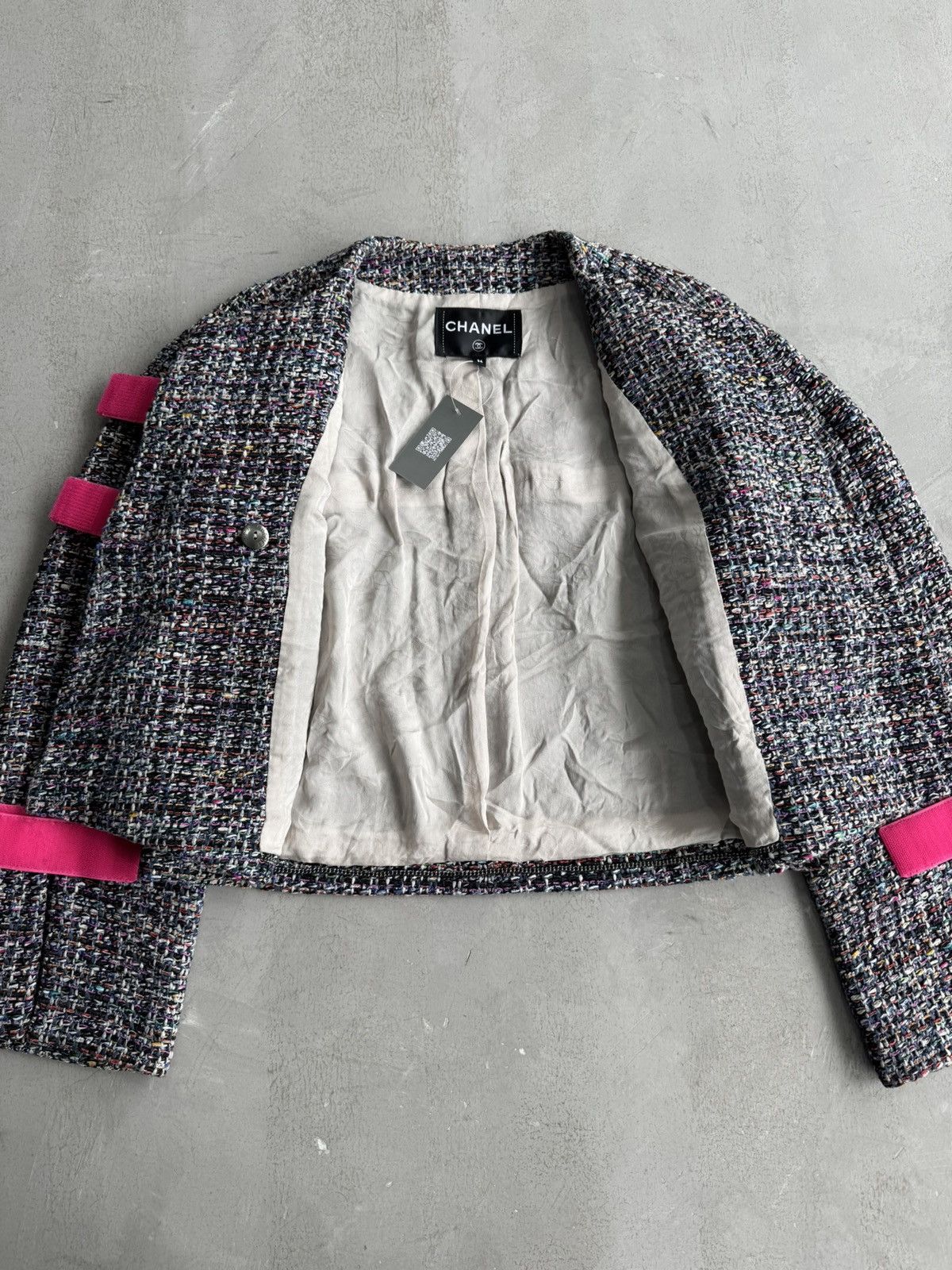 Chanel S/S17 - Multicolor Tweed Velcro Closure Jacket Size XS / US 0-2 / IT 36-38 - 11 Thumbnail