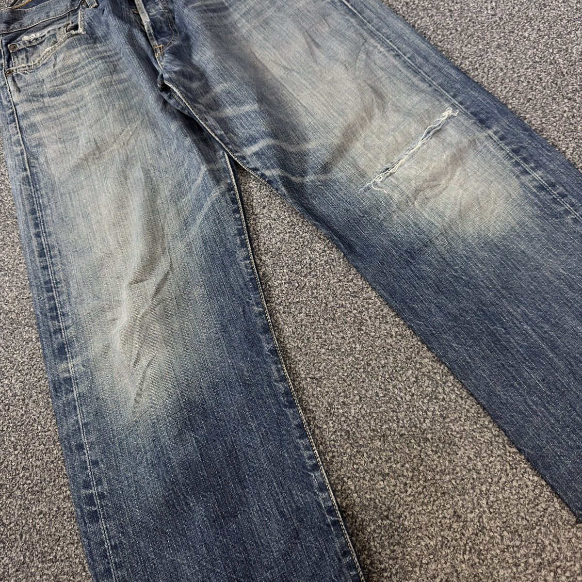 Engineered Garments × Levi's Vintage 2005 Y2K Levis 501 Distressed Denim W31 Size US 31 - 4 Thumbnail
