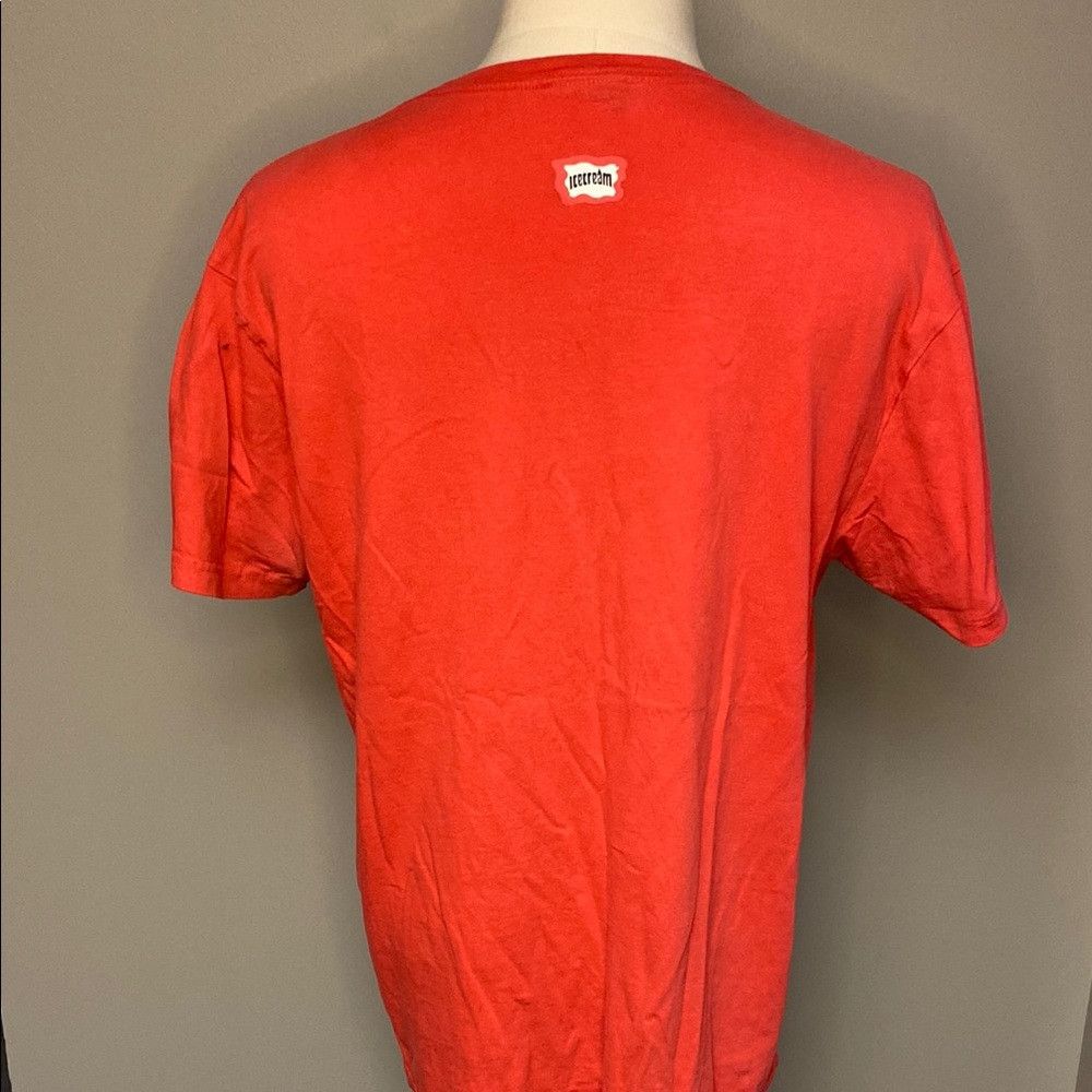Icecream Icecream Graphic Print T-Shirt in Red Cotton (sz XL) Size US XL / EU 56 / 4 - 5 Thumbnail