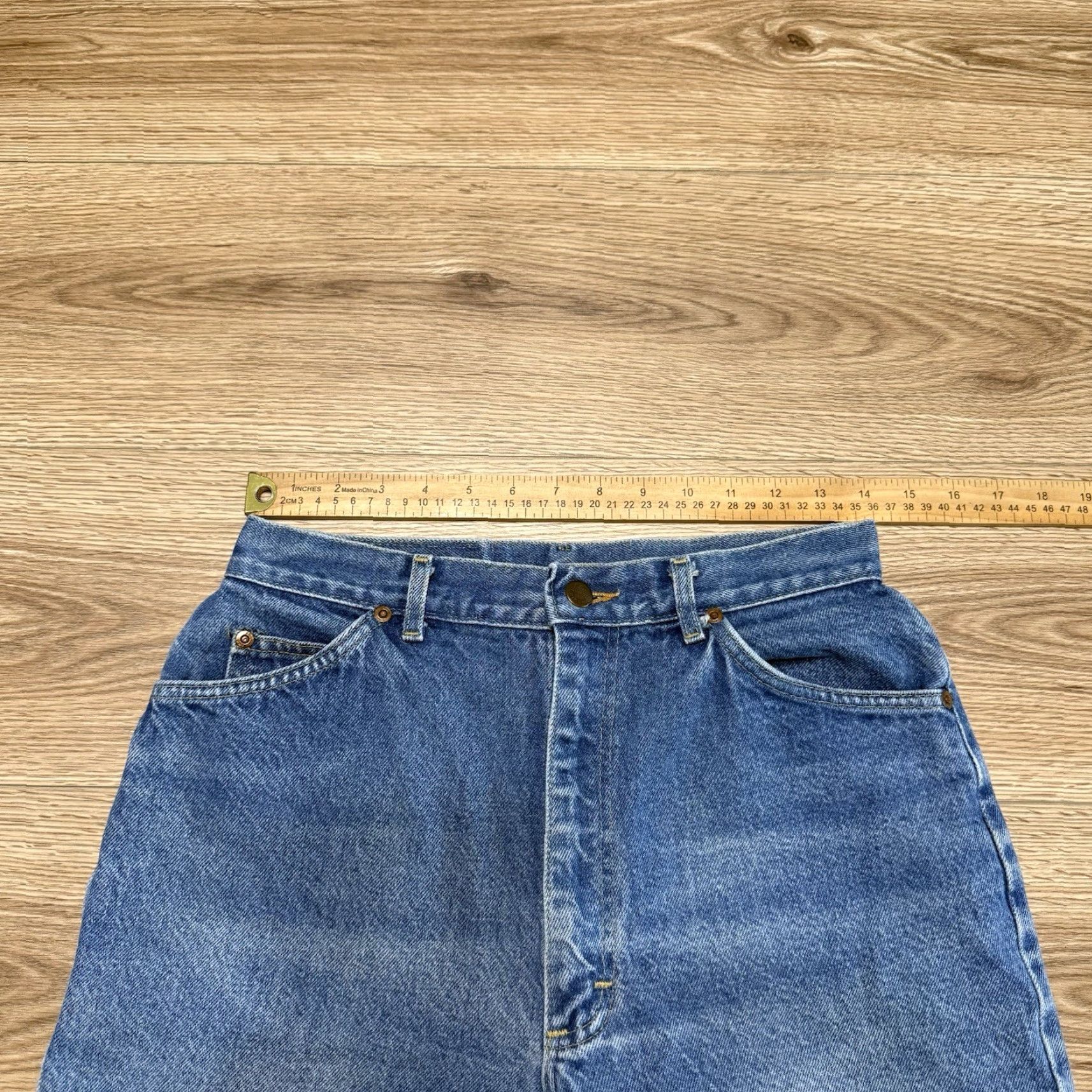 Lee Vtg Lee Riders Jeans Women’s 14M Made In USA Blue Denim Straight 31in Inseam Womens Jeans Size 36" / US 14 / IT 50 - 3 Thumbnail