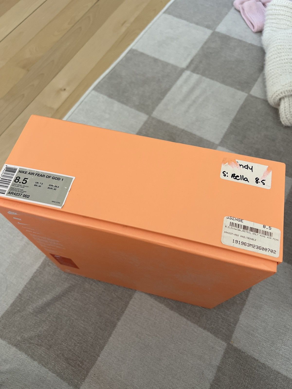 Fear of God × Nike Brand new Nike air fear of god 1 8.5us light bone Size US 8.5 / EU 41-42 - 5 Thumbnail