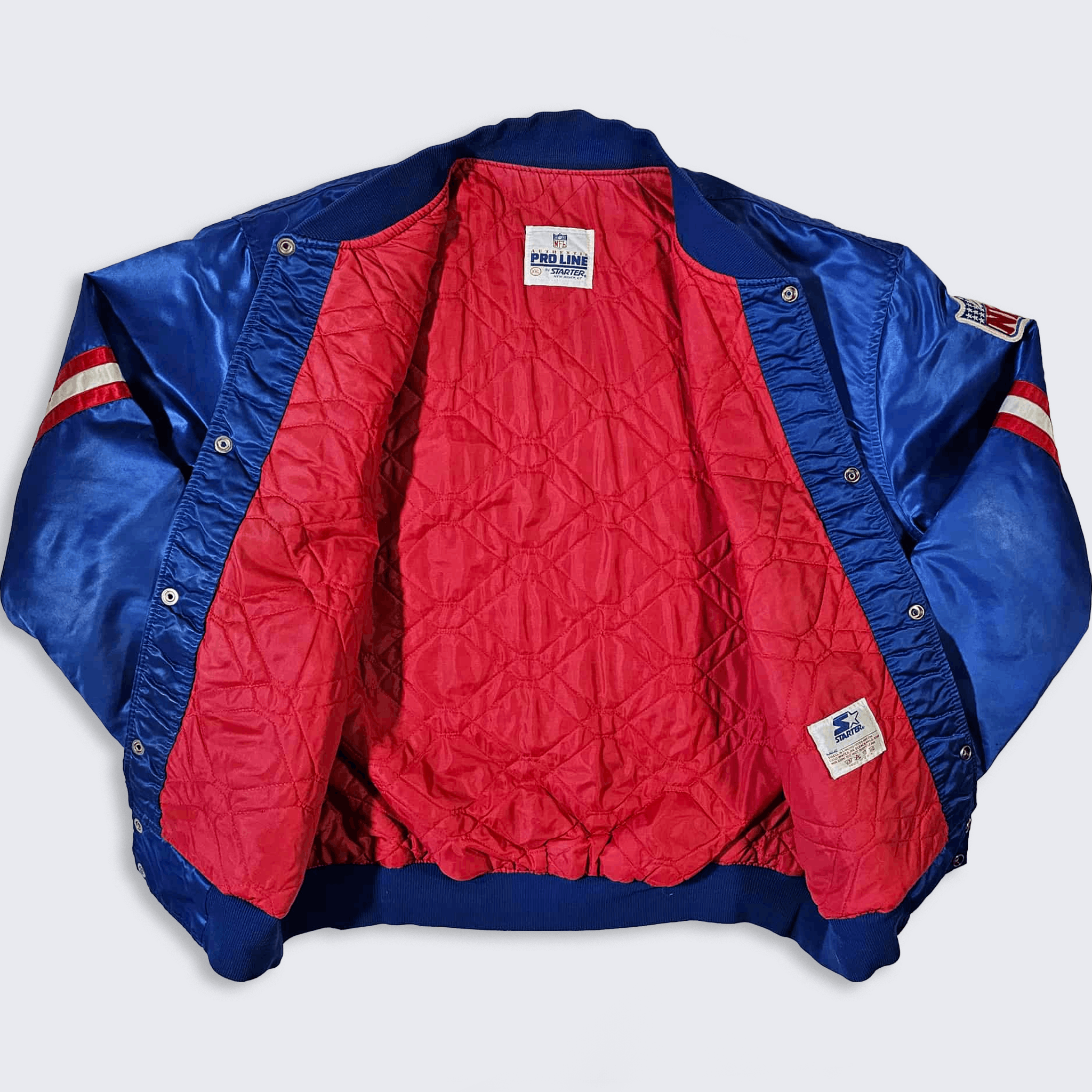 NFL New York Giants Vintage 80s Starter Satin Bomber Jacket Size US XXL / EU 58 / 5 - 3 Thumbnail