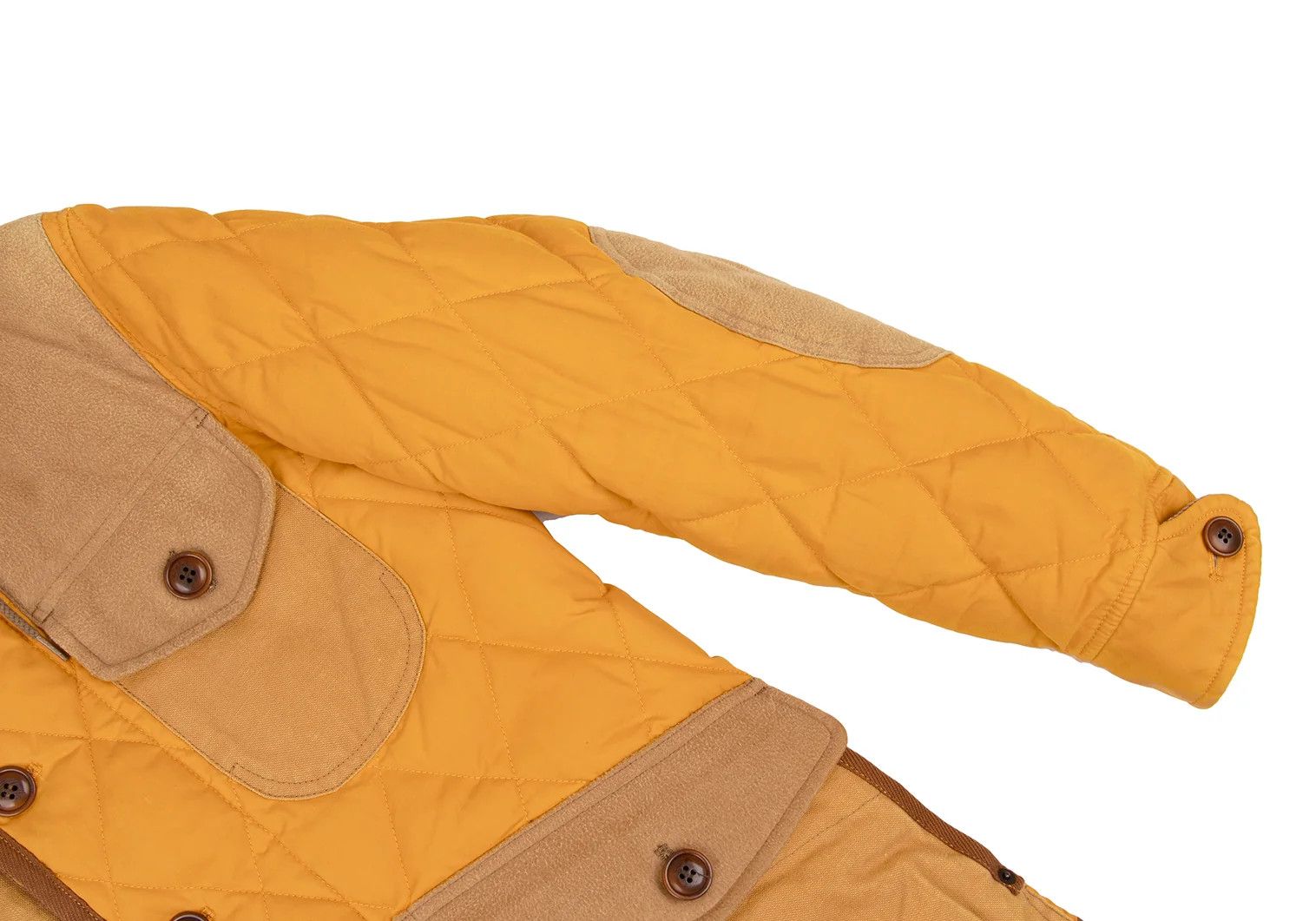Junya Watanabe Quilted Down Hooded Jacket in Orange Brown XS Size US XS / EU 42 / 0 - 5 Thumbnail