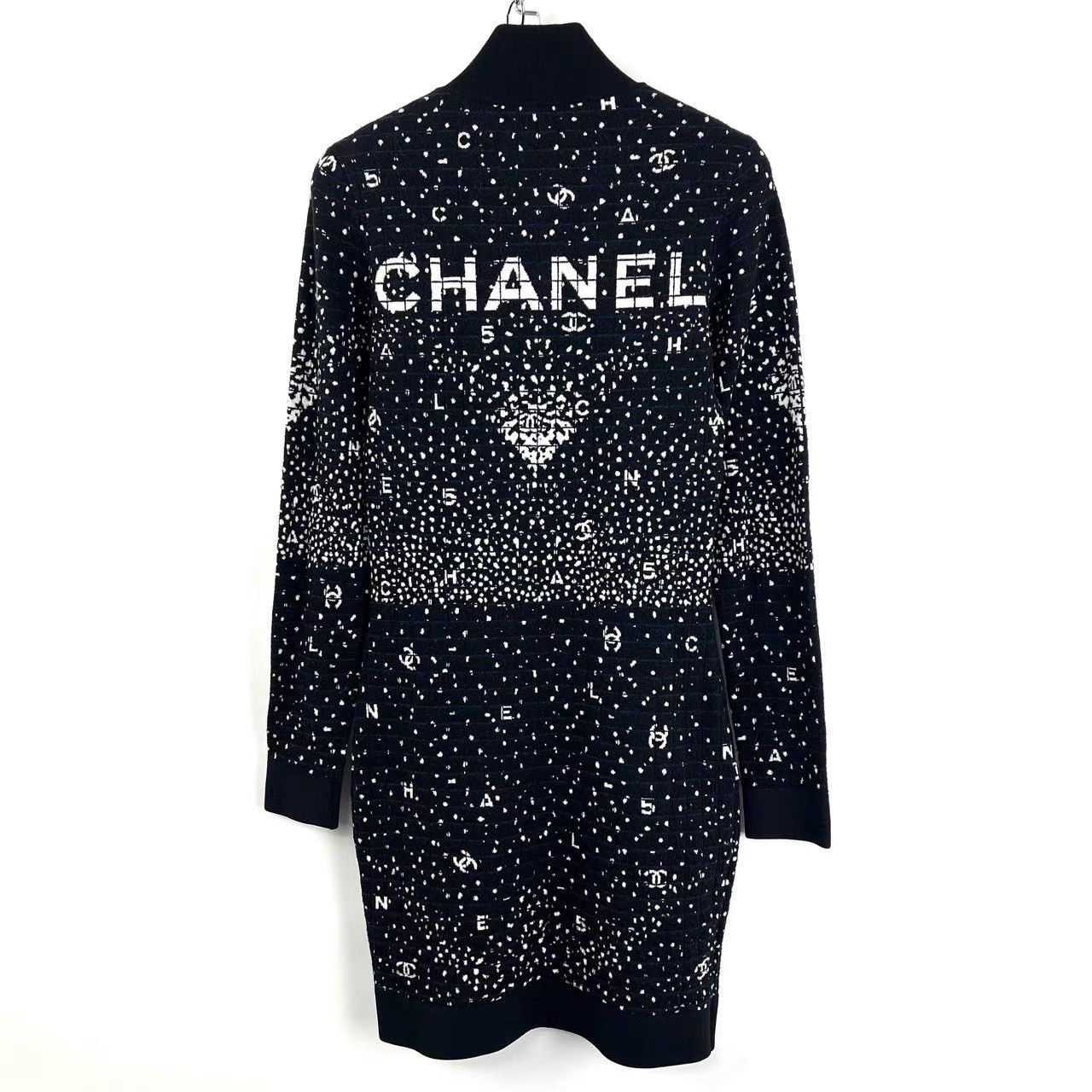 Chanel Chanel Ski Collection Crystal CC Logo Knit Dress K12 Size XXS / US 00 / IT 34 - 2 Thumbnail
