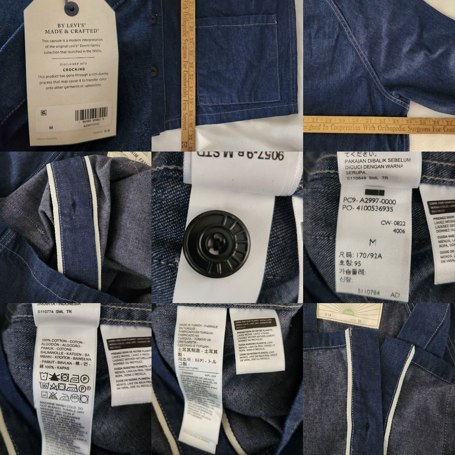 Levi's × Levi's Made & Crafted LEVI'S MADE & CRAFTED DENIM FAMILY CARDIGAN $370 Selvedge Size US M / EU 48-50 / 2 - 18 Thumbnail