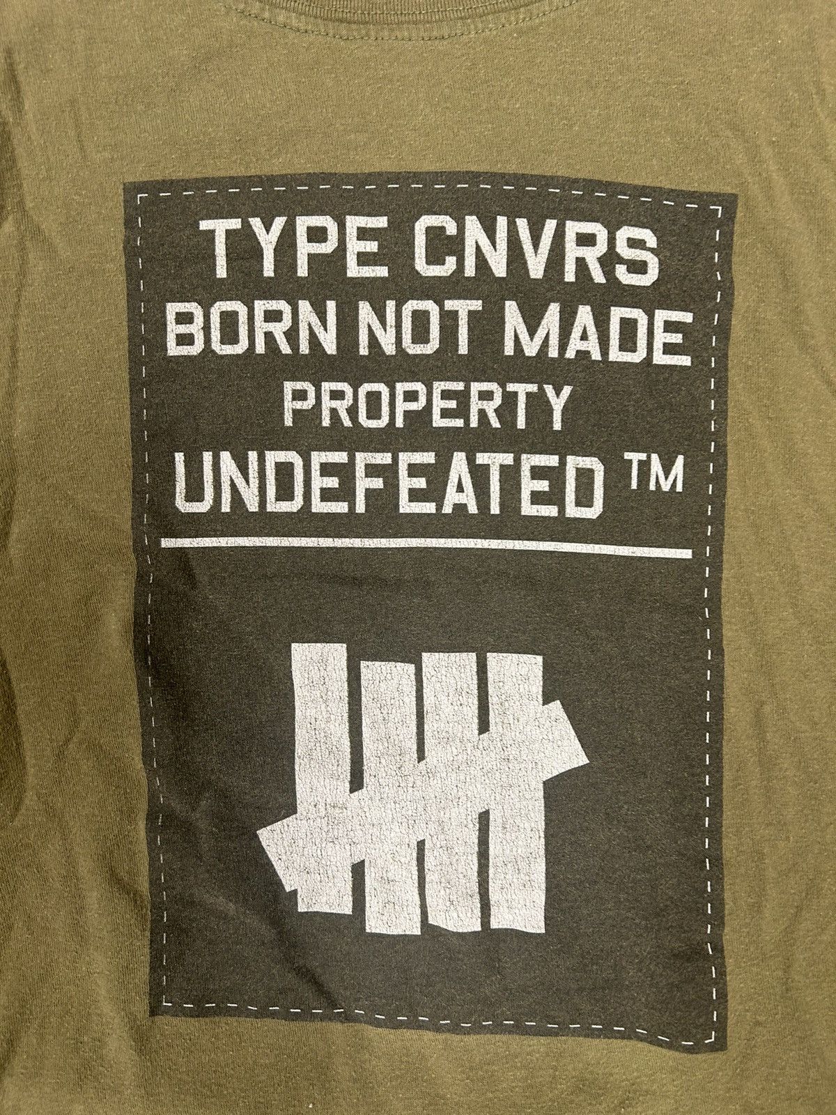 Converse × Undefeated Crazy Vintage Y2K Essential Converse X Undftd Green T-Shirt Size US L / EU 52-54 / 3 - 2 Thumbnail