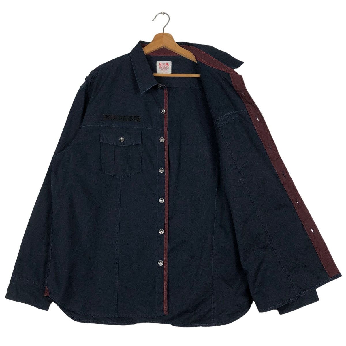 Japanese Brand 🔥Vintage Shirt Jacket Red Berets Japan Made Issey Miyake Size US L / EU 52-54 / 3 - 11 Thumbnail