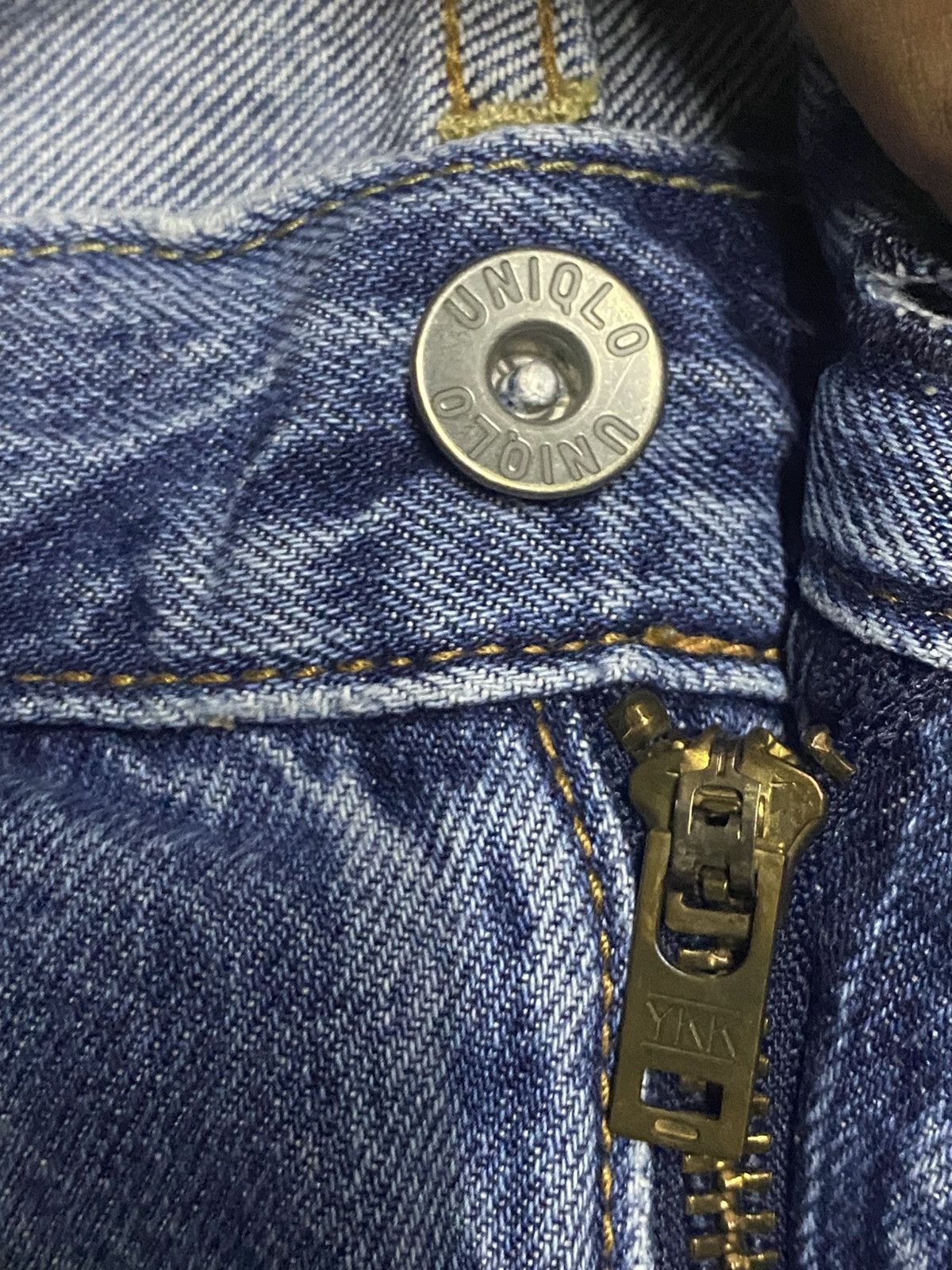 Uniqlo Vintage Japanese Brand Uniqlo Blue Wash Straight loose Jeans Size US 33 - 9 Thumbnail