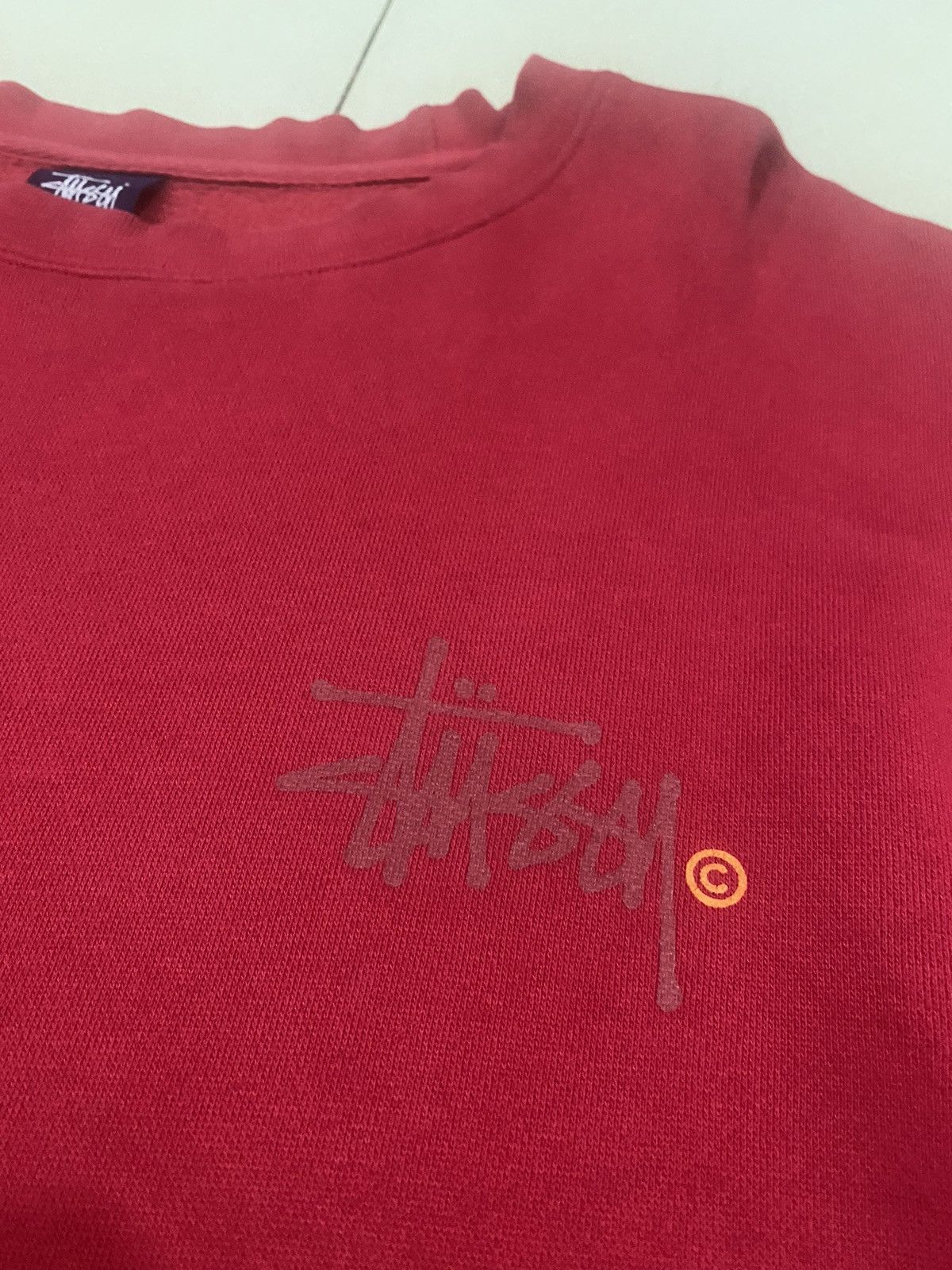 Stussy × Vintage Vintage Stussy Big Logo Sweatshirt Size US L / EU 52-54 / 3 - 3 Thumbnail