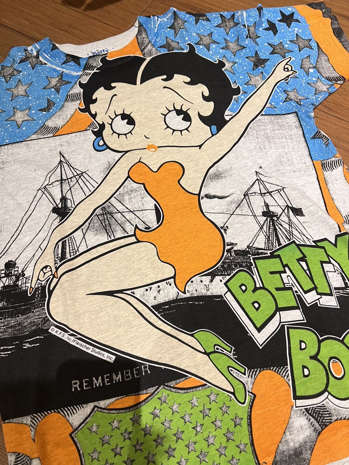 Vintage 🔥RARE🔥Vintage 90s AOP Betty Boop Size US L / EU 52-54 / 3 - 3 Thumbnail