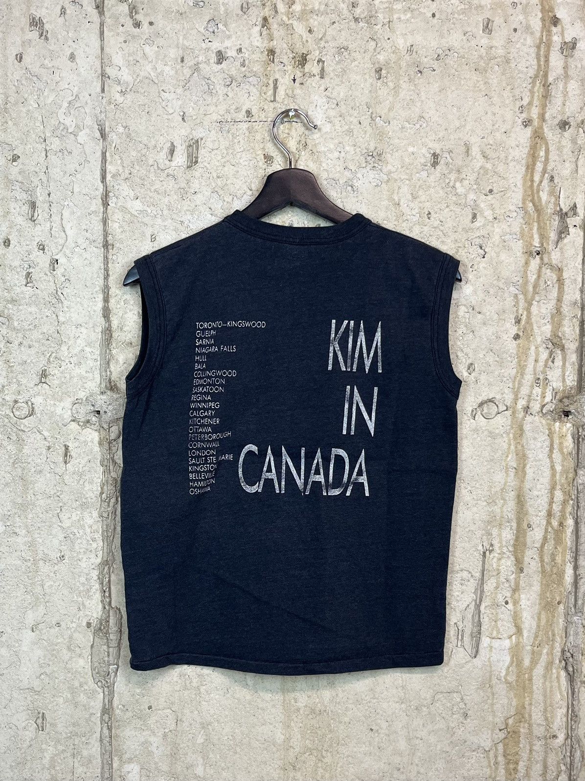 Band Tees × Vintage 1980s Kim Mitchell black sleeveless shirt Kim in Canada Size US M / EU 48-50 / 2 - 2 Thumbnail