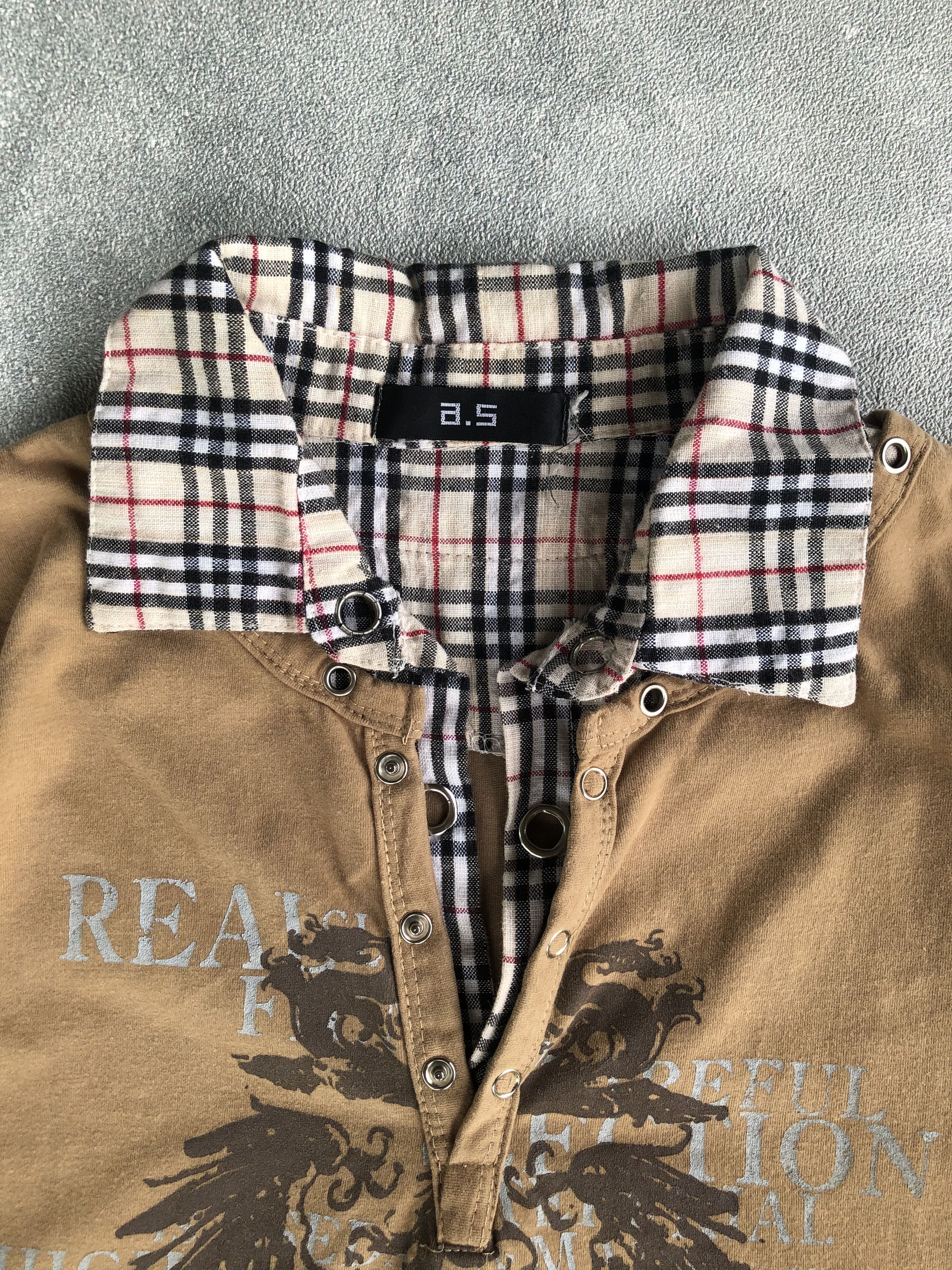 Japanese Brand Japanese Poem Double Layer Gothic Rock Punk Y2K Style Size US M / EU 48-50 / 2 - 3 Thumbnail