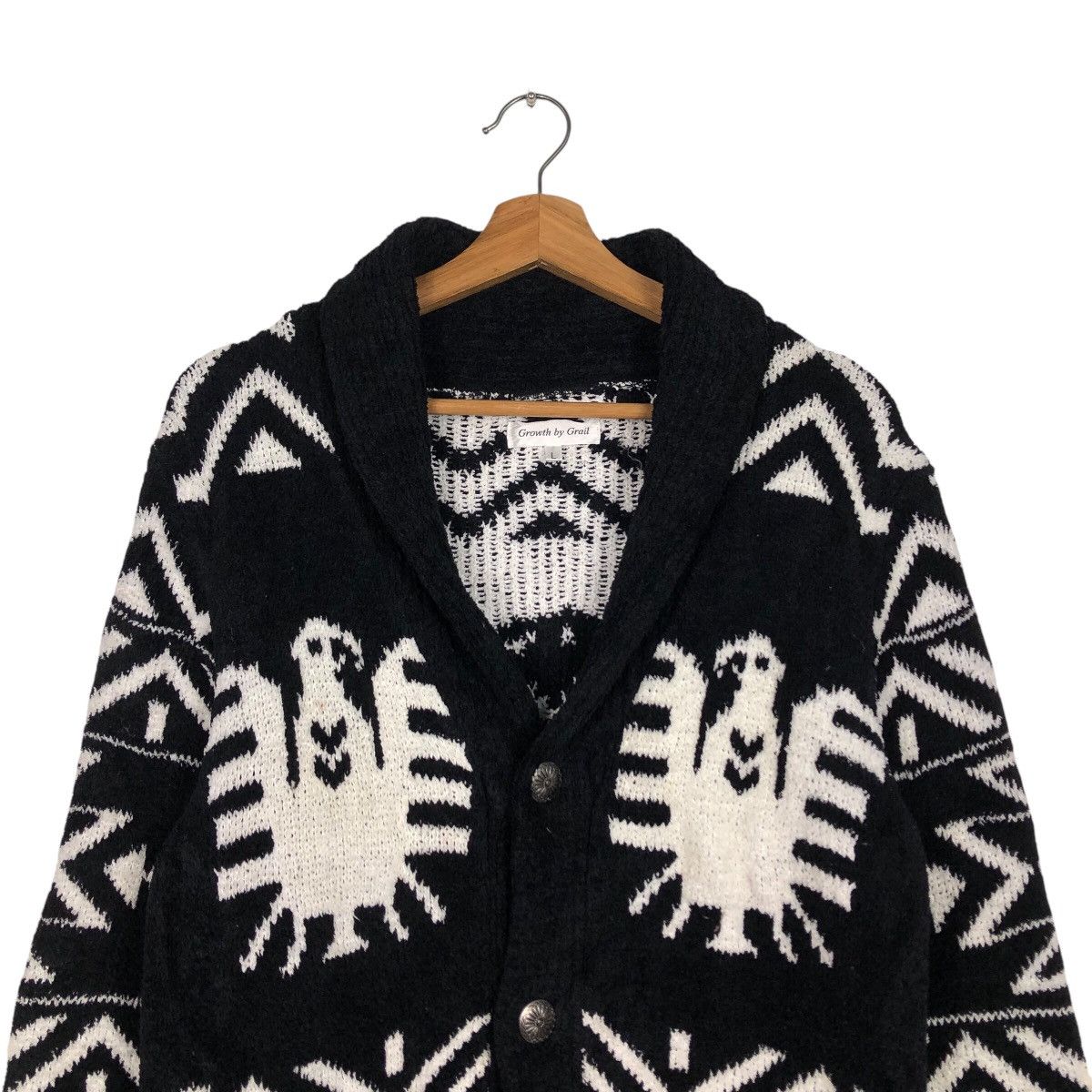 Japanese Brand 📌Vintage Knit Cardigan jacket Unknown Brand Issey Miyake Size US L / EU 52-54 / 3 - 4 Thumbnail