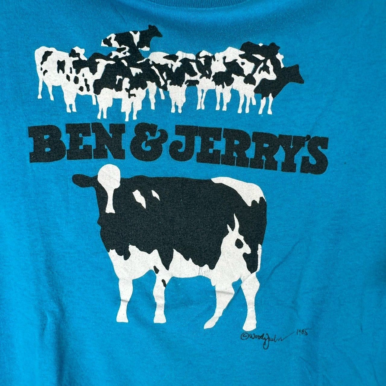 Vintage Vintage 1985 Ben & Jerry's Ice Cream Promo T-shirt Size US XL / EU 56 / 4 - 2 Thumbnail
