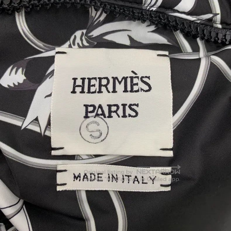 Hermes Hermes Black Diamond Pattern Geometric Printed Two-Sided W Size XXS / US 00 / IT 34 - 5 Thumbnail