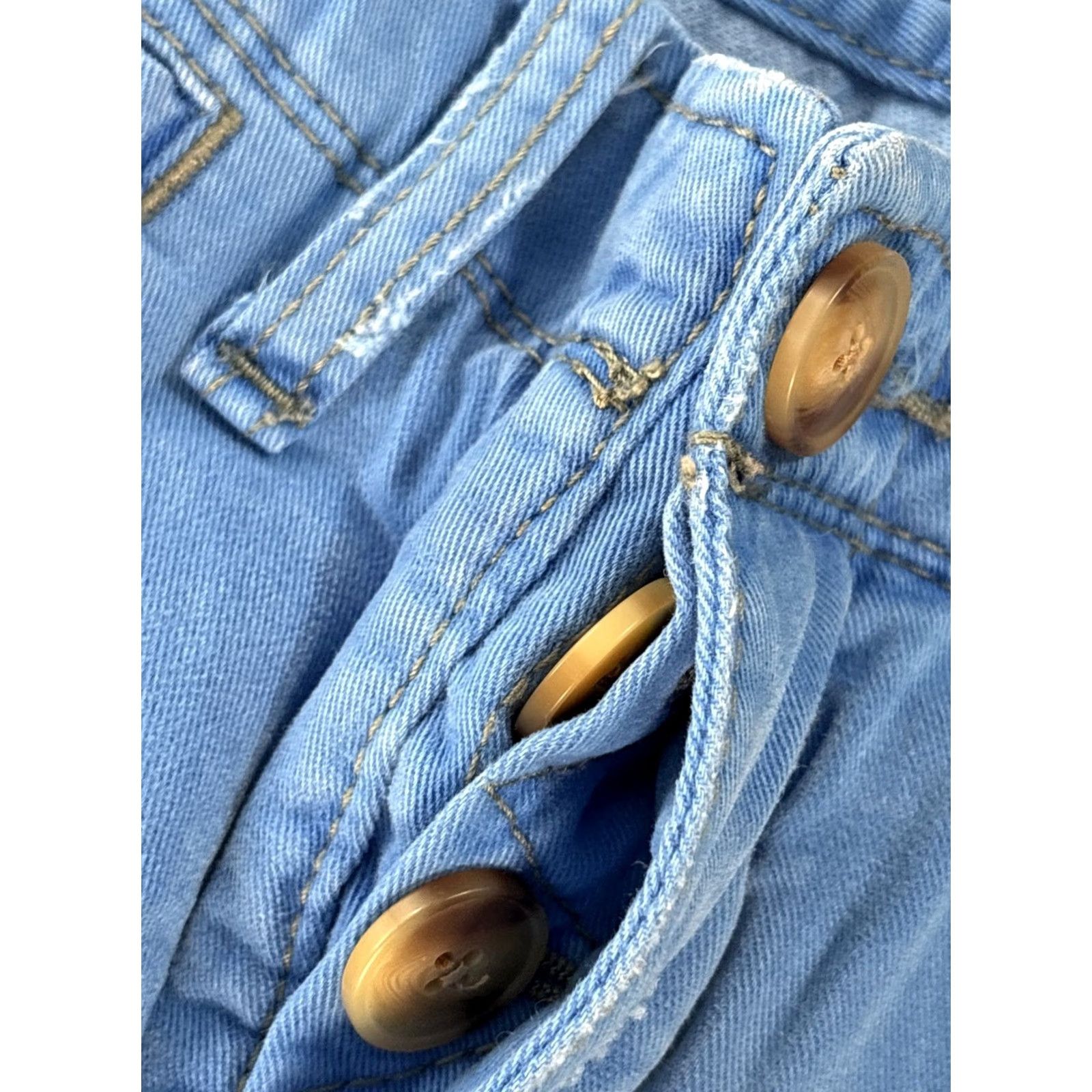 True Religion True Religion Jeans Mens 27x30 Blue Distressed Button Fly Jeans Denim Regular Inseam 30 City USA Logo 2000s Y2K Hiphop Mens Size US 27 - 5 Thumbnail