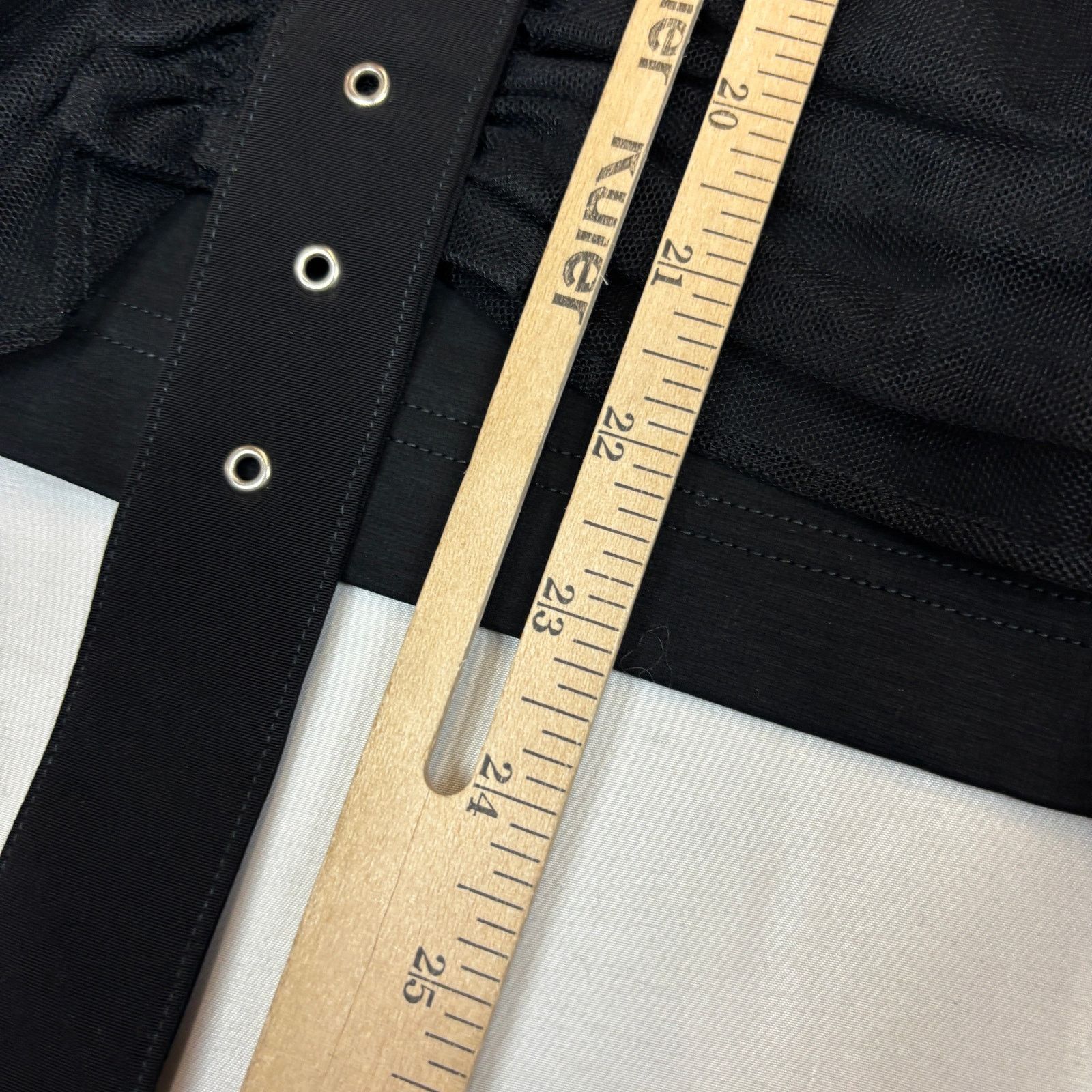 Comme des Garcons × Noir Kei Ninomiya Comme Des Garcons Noir Kei Ninomiya Tulle Belt Ruched Small Size S / US 4 / IT 40 - 7 Thumbnail