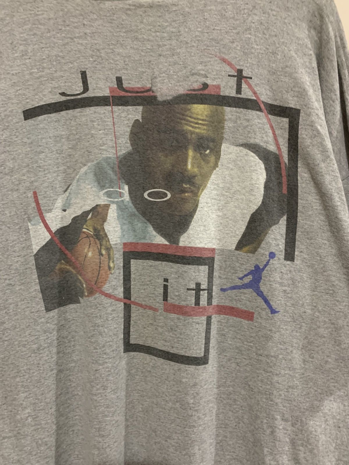 Jordan Brand Vintage 90’s Nike Air Jordan Big Face Just Do It tee Size US XXL / EU 58 / 5 - 7 Thumbnail