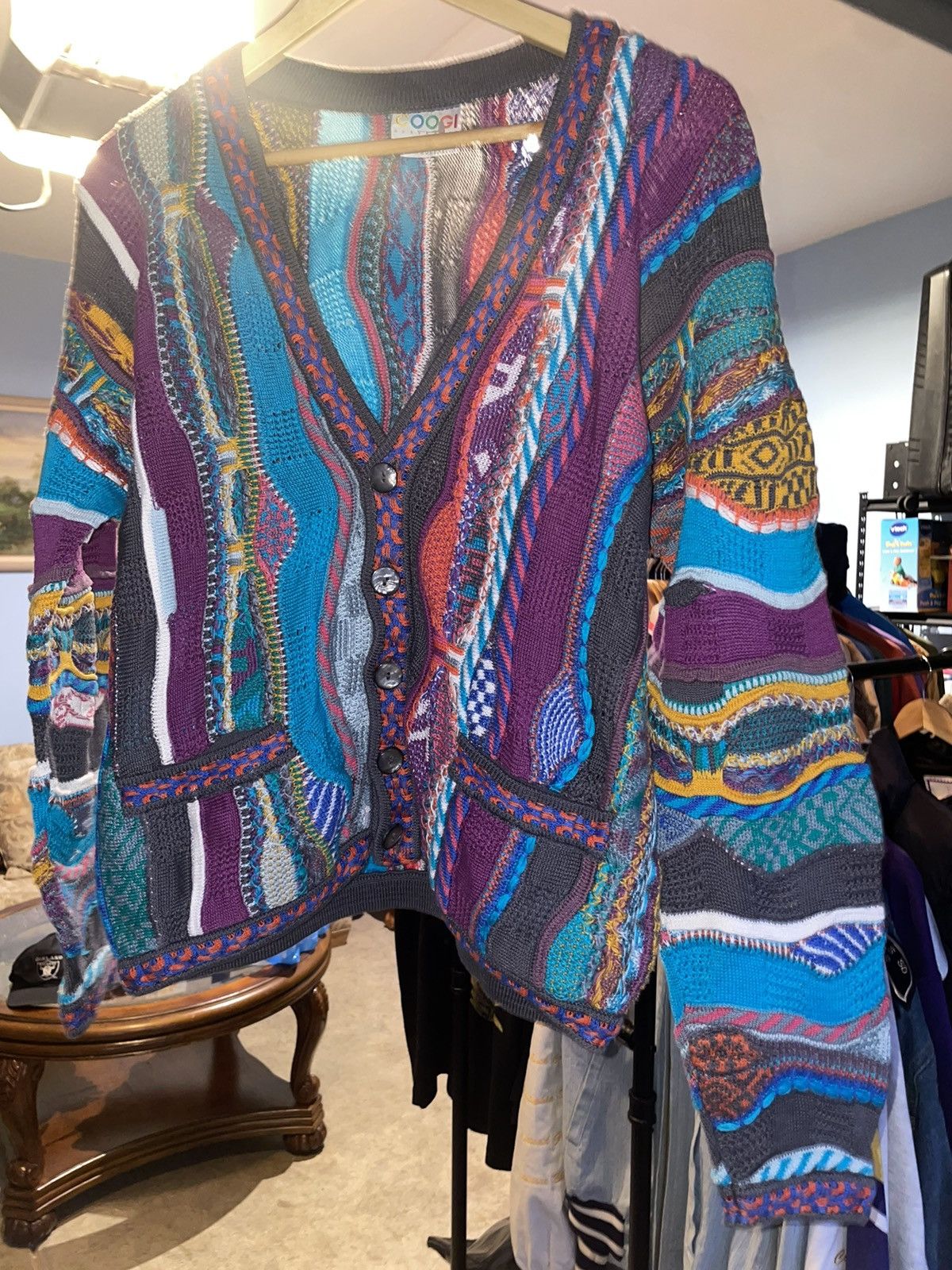 Vintage hexalogic Coogi Cardigan Sweater