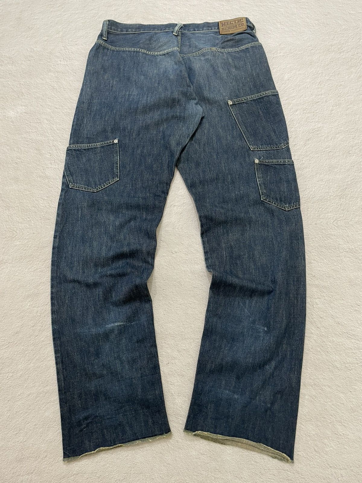 Japanese Brand 2000s Kara Kiru Denim Multi Pocket Loose Fit Size US 35 - 2 Thumbnail