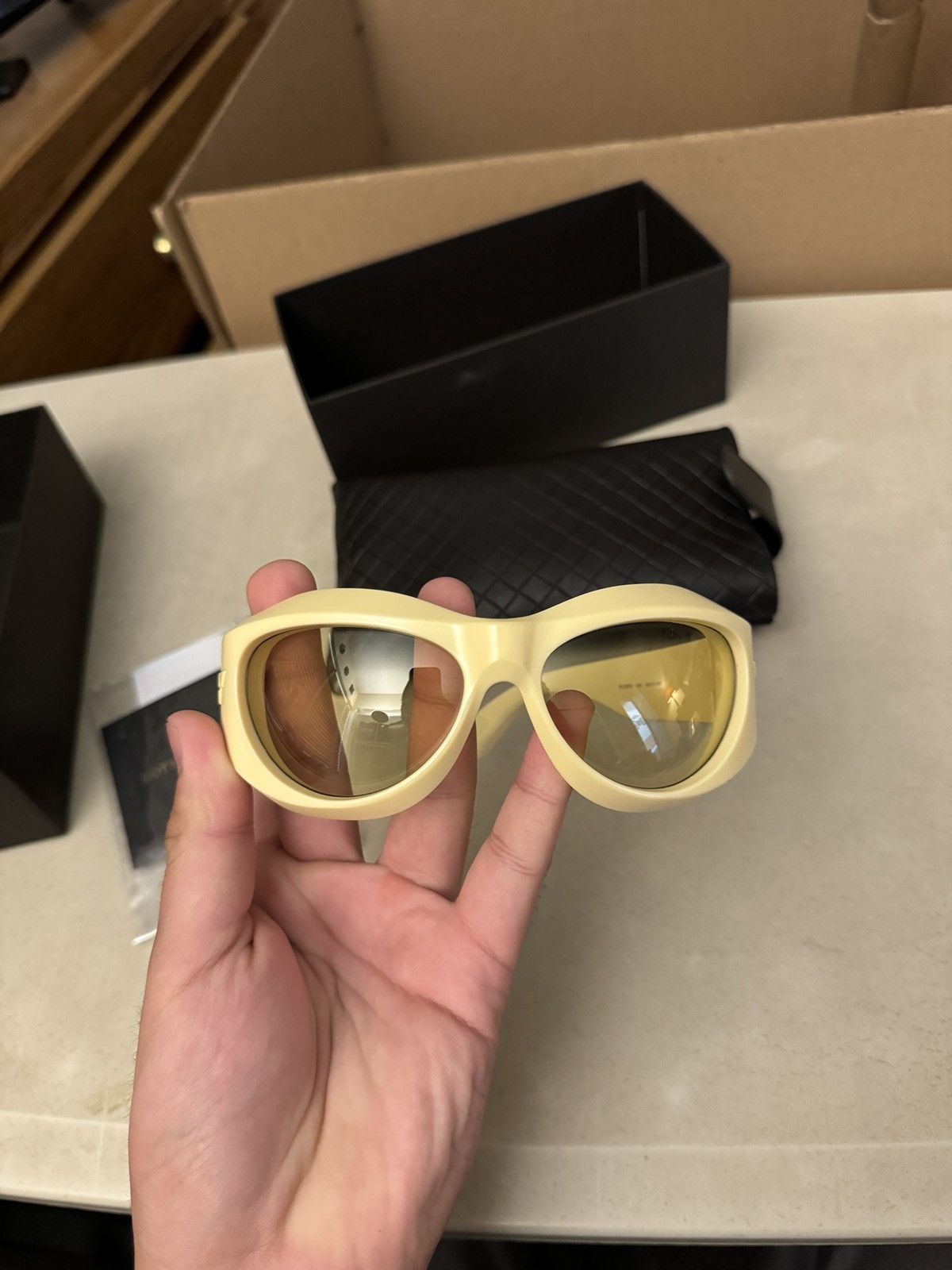 Bottega Veneta Bottega Veneta Thick Injection Round Sunglasses Original 12 Size ONE SIZE - 4 Thumbnail