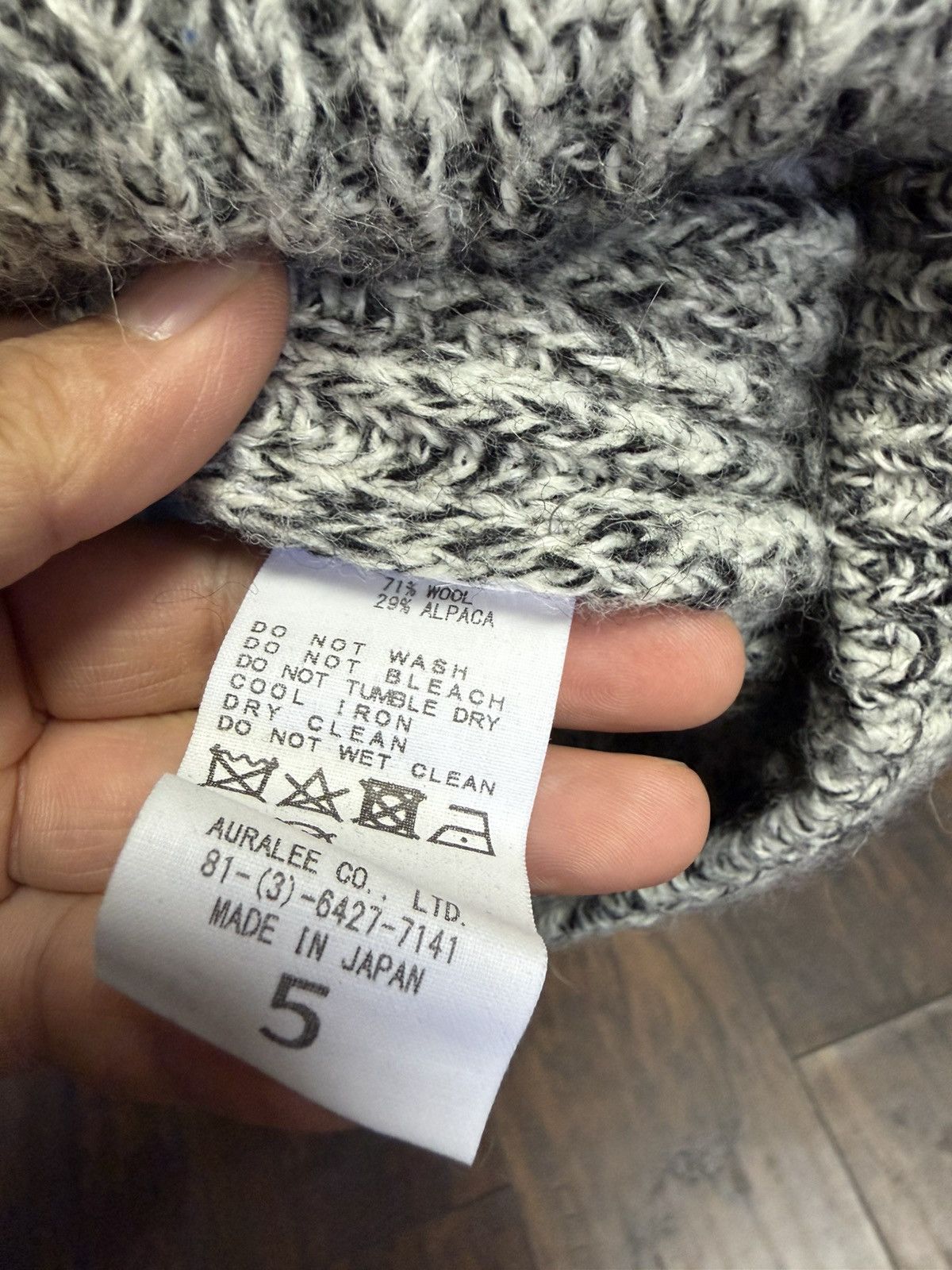 Auralee auralee alpaca sweater sz 5 Size US XL / EU 56 / 4 - 4 Thumbnail