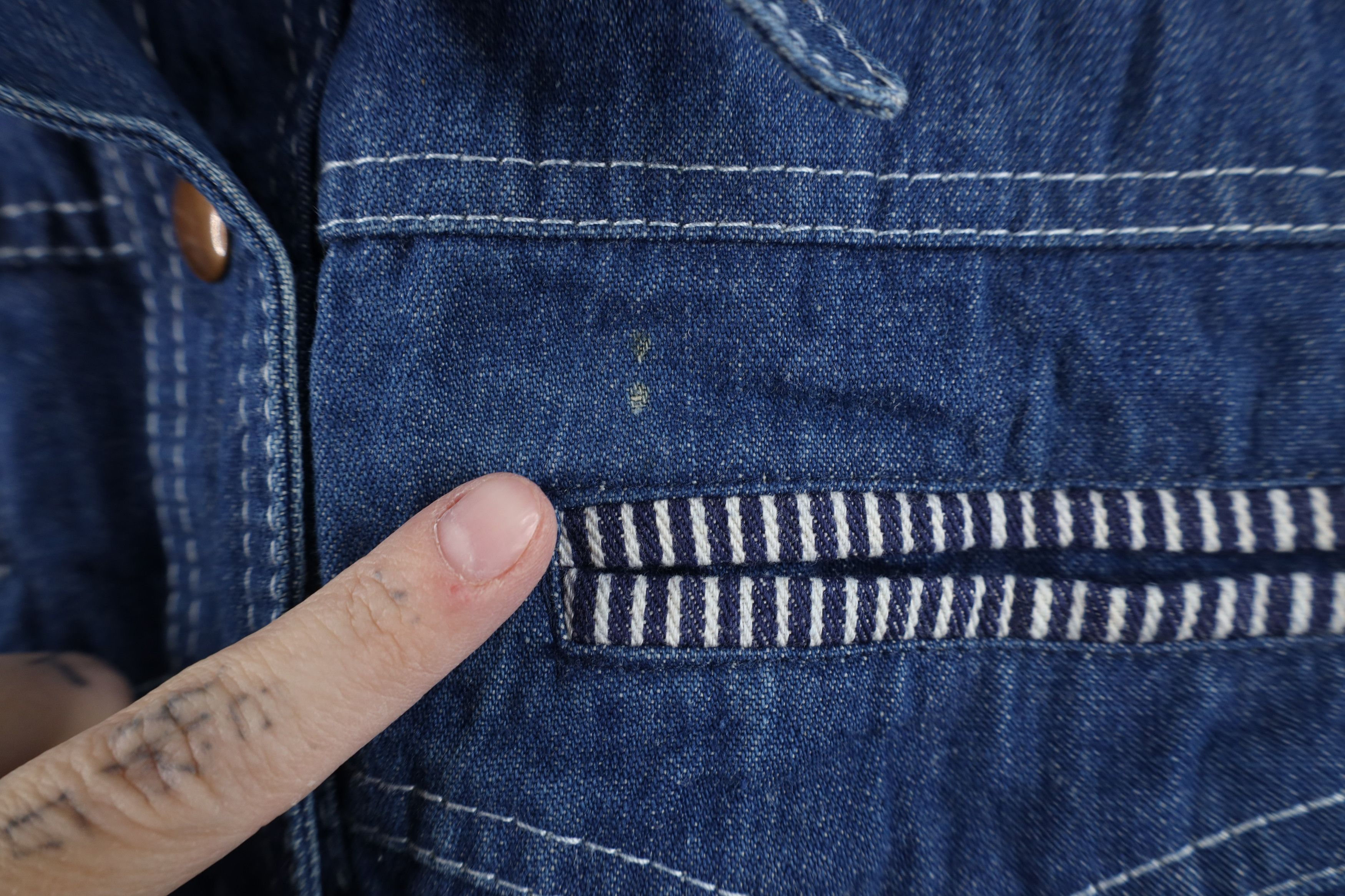 Vintage Vintage 70s Streetwear Belted Lined Denim Jean Jacket Blue Size XL / US 12-14 / IT 48-50 - 5 Thumbnail