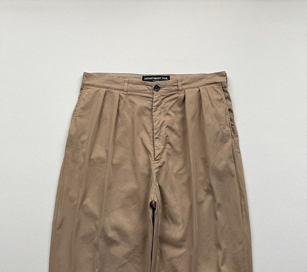 DEPARTMENT5 Department5 Five Two Pleated Wide Pants Beige Size US 33 - 4 Thumbnail