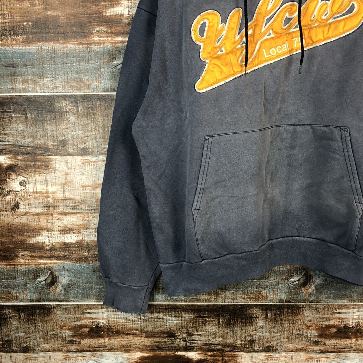 Vintage UFCW faded Grey Hoodie #A1388 Size US L / EU 52-54 / 3 - 7 Thumbnail