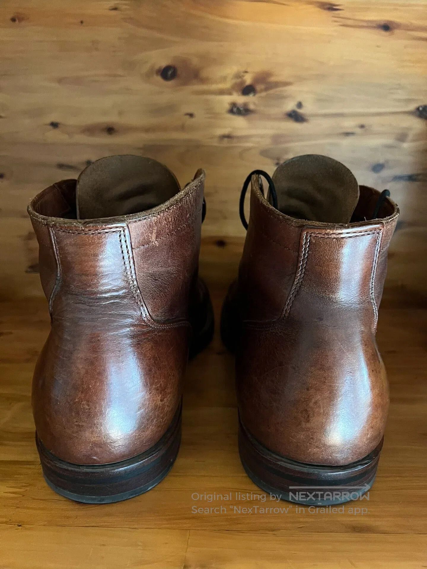Viberg viberg 2030 caramel brown leather work boots. Size US 8.5 / EU 41-42 - 3 Thumbnail