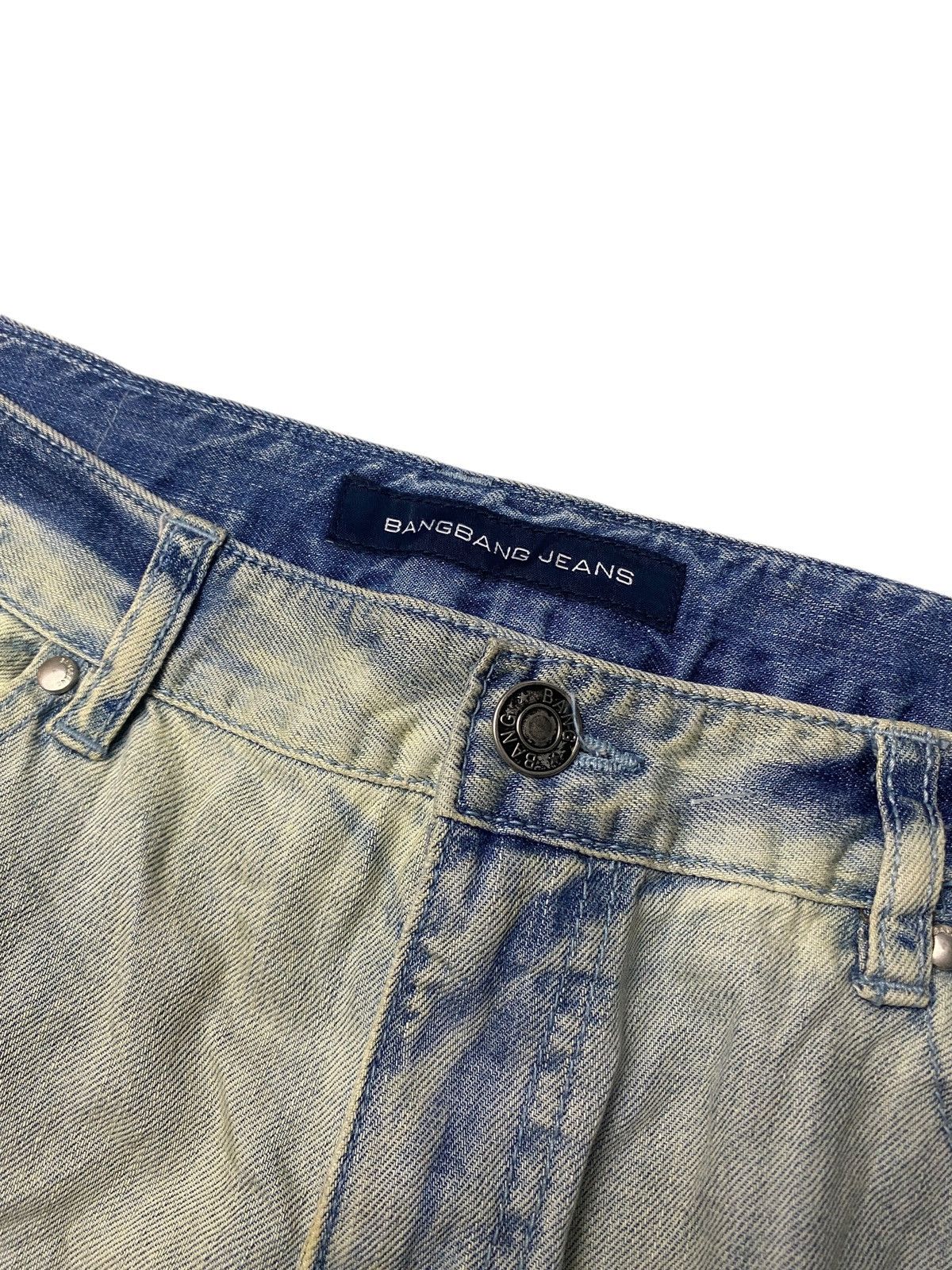 If Six Was Nine 2000's Bang Bang Mudwash Distressed Zip Jeans Size US 29 - 8 Thumbnail