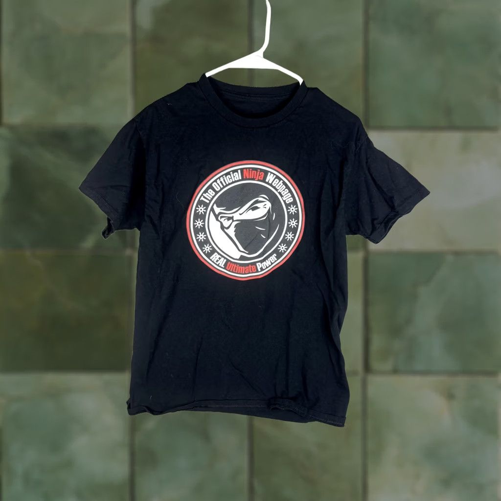 Vintage VINTAGE Official Ninja Webpage Shirt Mens Small Black Graphic Print 2000s Real Ultimate Power Mens Small Size US S / EU 44-46 / 1 - 1 Thumbnail