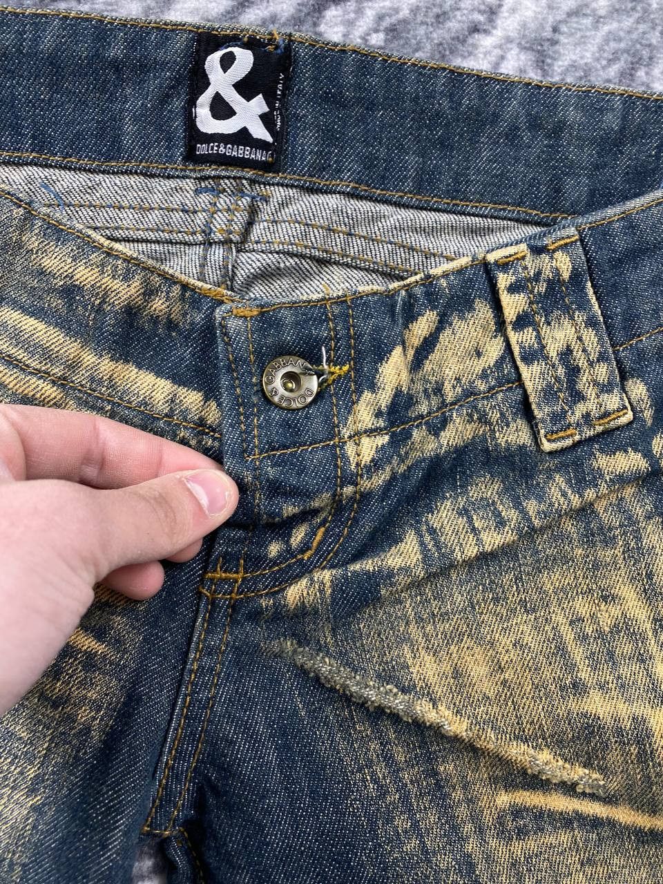 Dolce & Gabbana Vintage Dolce & Gabbana Big Logo Flared Jeans Denim Size 27" / US 4 / IT 40 - 12 Thumbnail