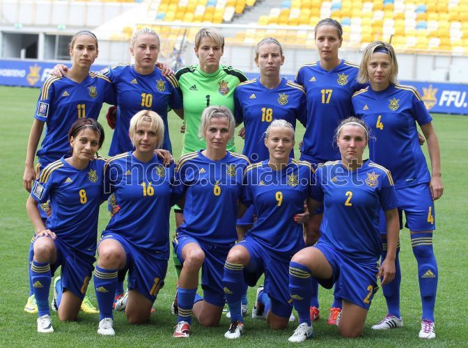 Adidas 2013/14 UKRAINE #6 PEKUR WOMEN WORLD CUP MATCH WORN JERSEY Size M / US 6-8 / IT 42-44 - 2 Thumbnail
