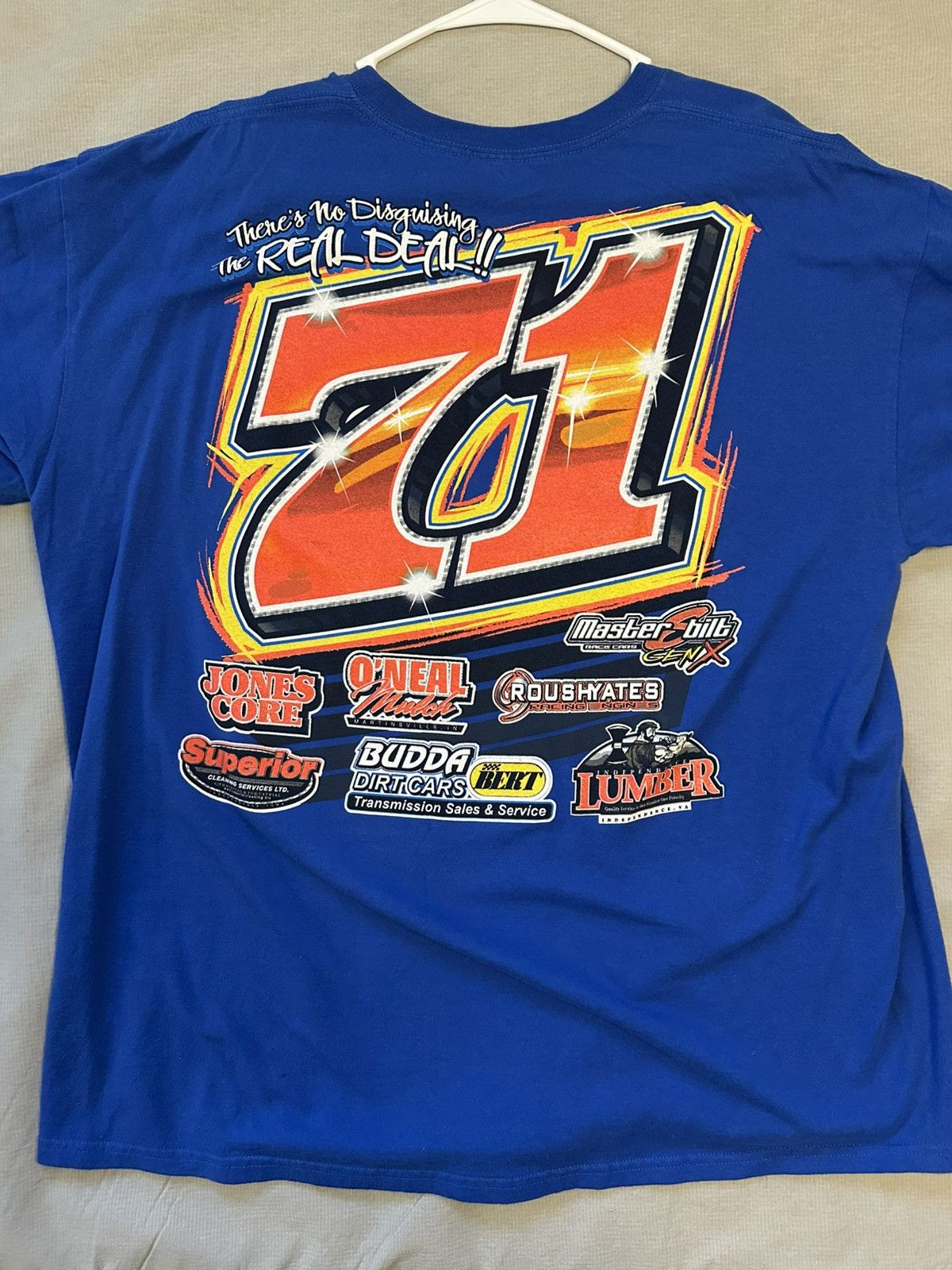 Other SIGNED Vintage Don O'Neal Racing Graphic Tee Size US XL / EU 56 / 4 - 2 Thumbnail
