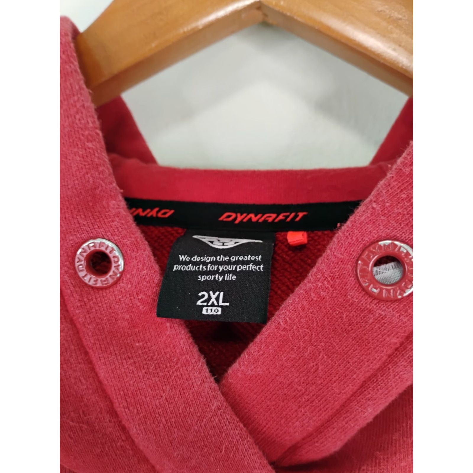 Vintage Dynafit Hoodie Long Sleeve Sweatshirt Distressed Large Fits Red Men READ Size US L / EU 52-54 / 3 - 6 Thumbnail