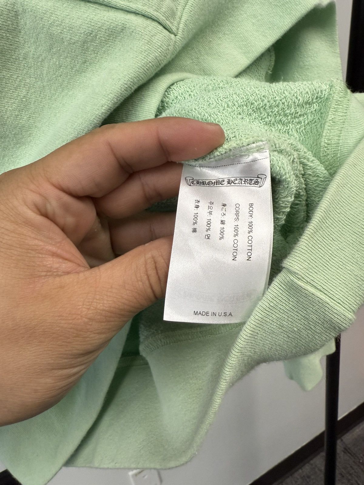 Chrome Hearts Chrome Hearts x Matty Boy "Lust" Mint Green Hoodie - XL Size US XL / EU 56 / 4 - 10 Thumbnail