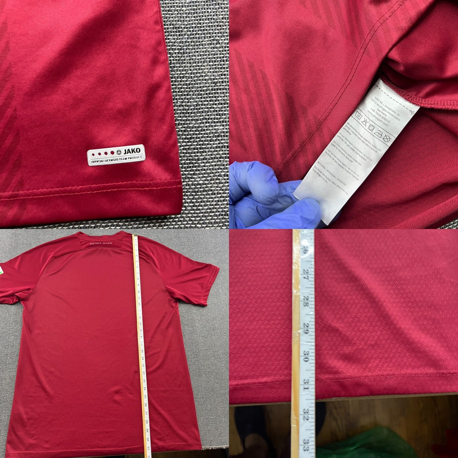 Vintage JAKO Hannover 2018 2019 Home Football Jersey Mens L Red Camiseta Shirts Man size L Athletic Jersey Quick Dry Moisture Wicking Football Sports Size US L / EU 52-54 / 3 - 8 Thumbnail