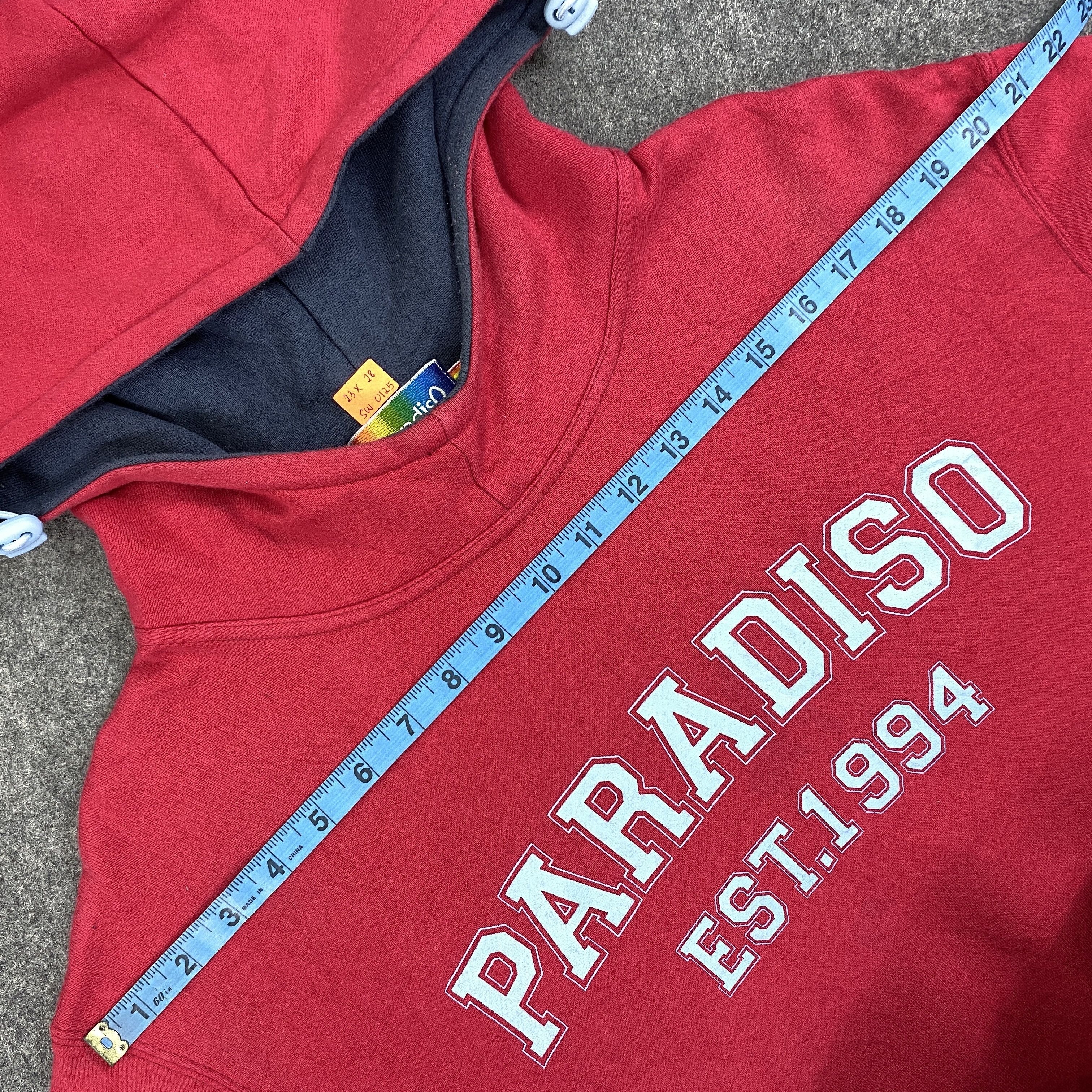Japanese Brand Vintage Paradiso Hoodie - SW0125 Size US L / EU 52-54 / 3 - 3 Thumbnail