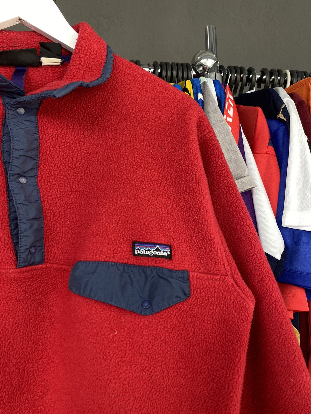 Patagonia PATAGONIA SYNCHILLA SWEATSHIRT RED FLEECE 1/4 SIZE M Size US M / EU 48-50 / 2 - 3 Thumbnail
