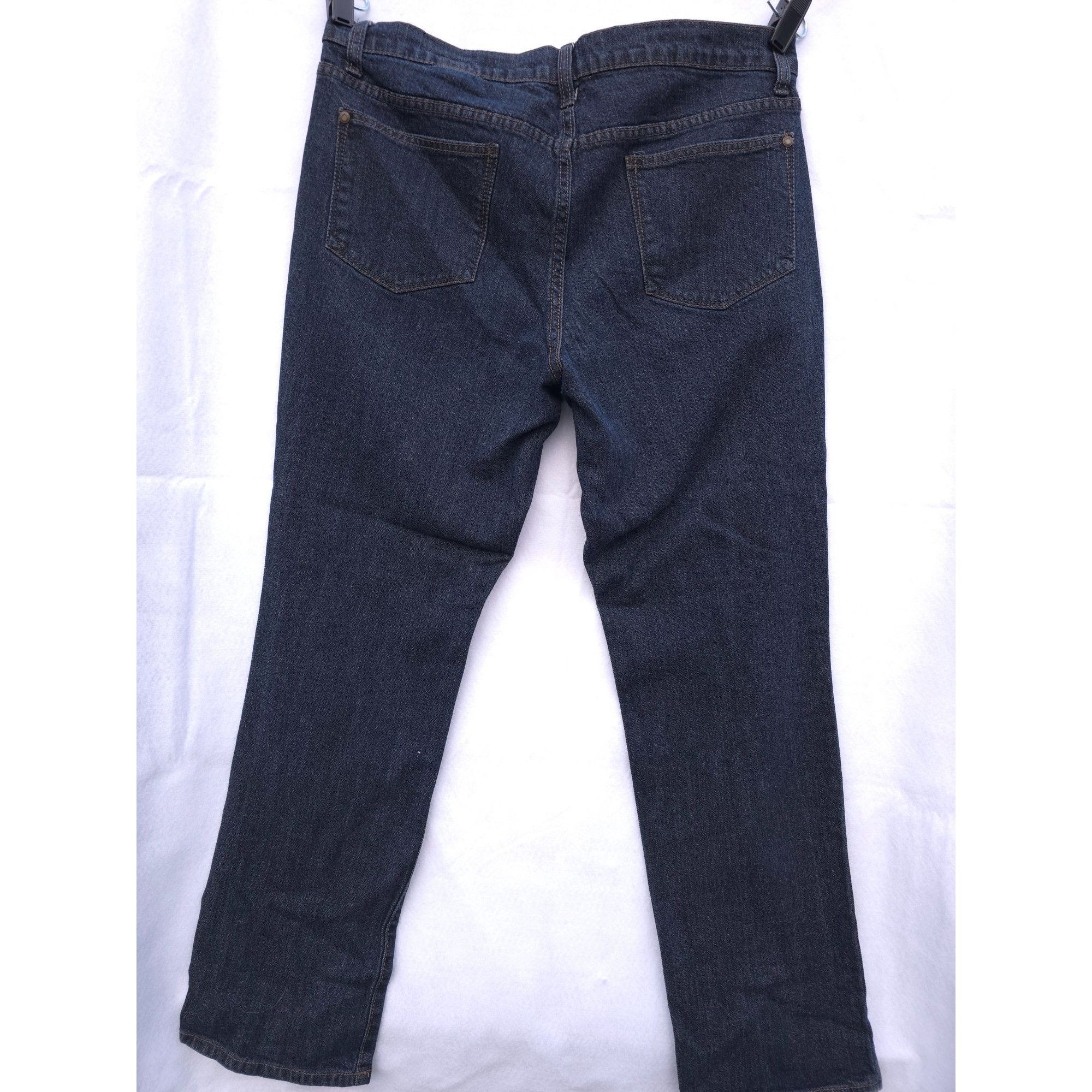 Faded Glory Faded Glory Womens Straight Leg Jeans Size 14 Petite Dark Wa Size 32" / US 10 / IT 46 - 5 Thumbnail