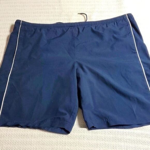 Nike Nike Blue Logo Cinched Lined Sz. XL Swim Trunks w Pockets Size US 40 / EU 56 - 1 Thumbnail