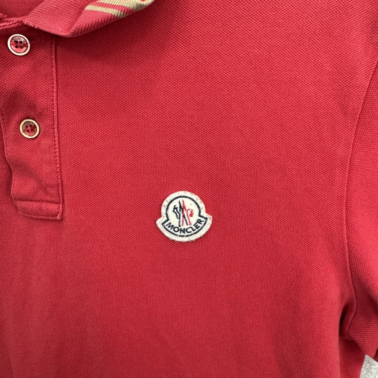 Moncler Moncler Polo T-shirt Red Size US L / EU 52-54 / 3 - 6 Thumbnail