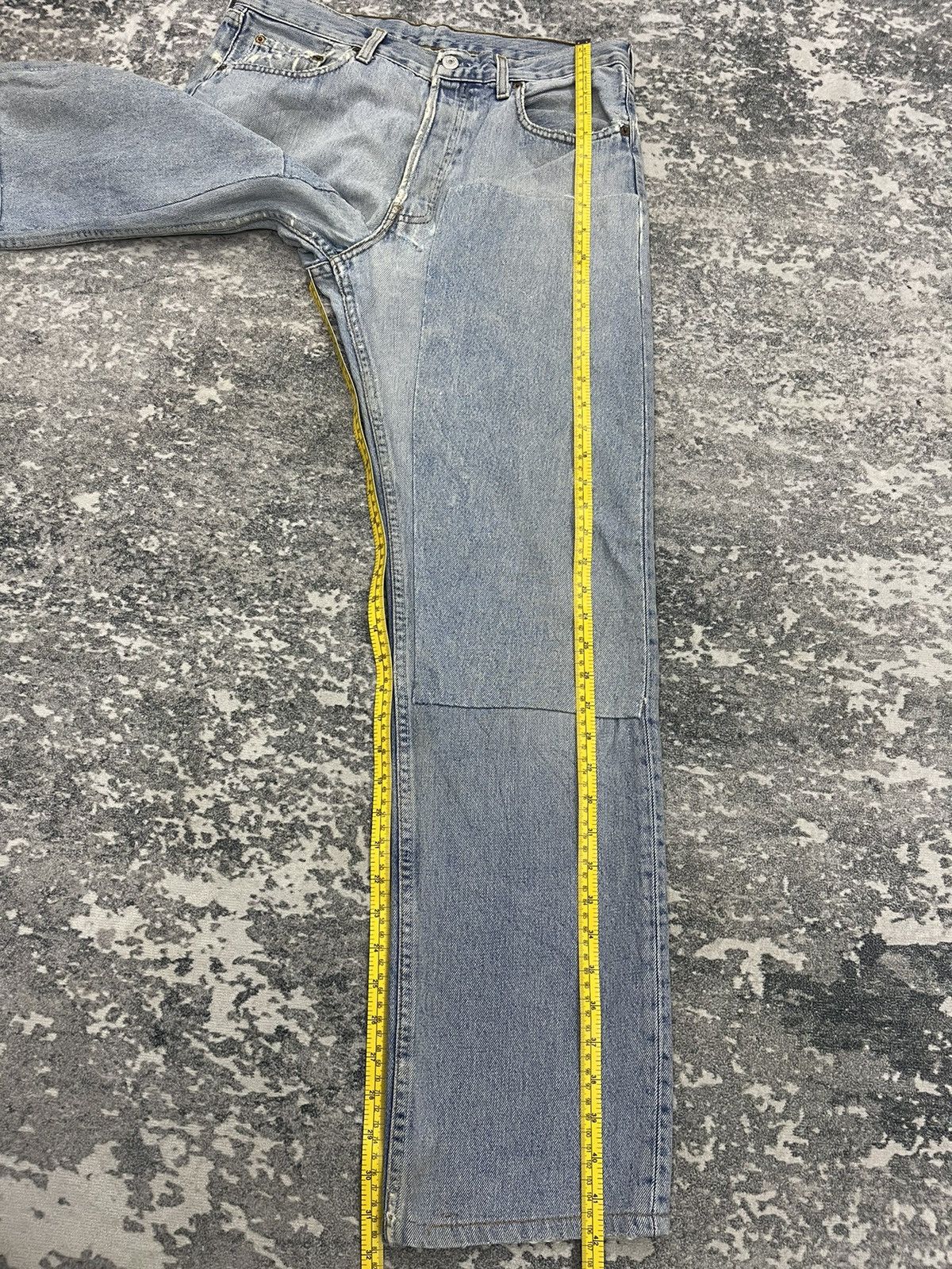 Levi's Vintage 80s Levis 501 Distressed Denim Size US 33 - 13 Thumbnail