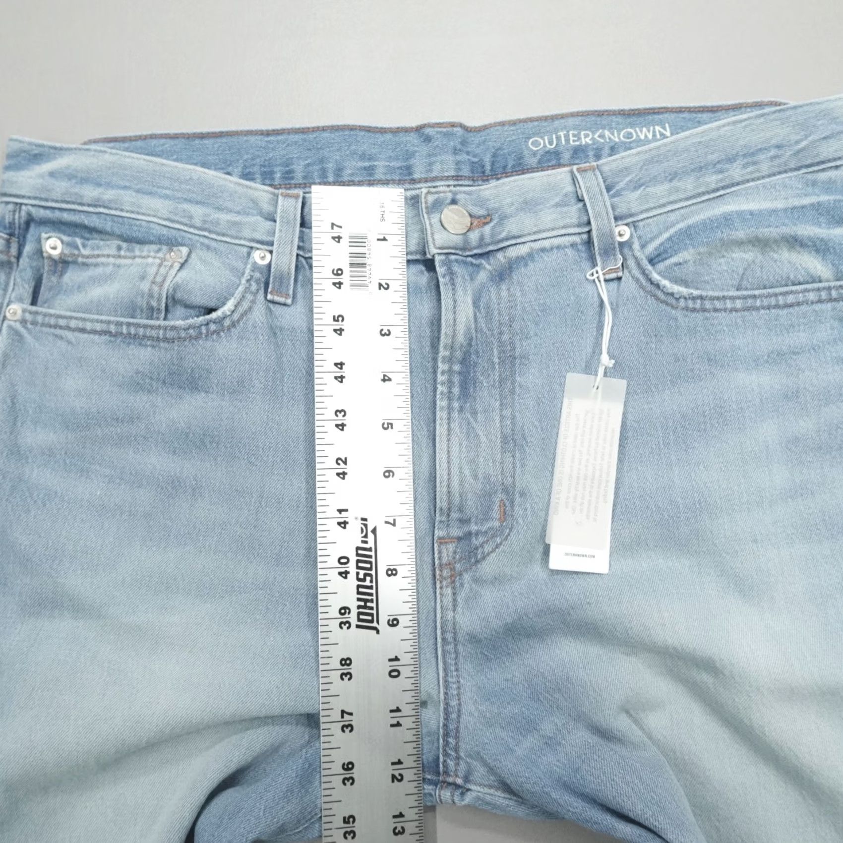Outerknown Outerknown Sea Jeans Drifter Tapered Fit 36x32 Organic Cotton RLW Blue Jeans Men Regular 5-Pocket Denim Vintage No Size US 36 / EU 52 - 6 Thumbnail