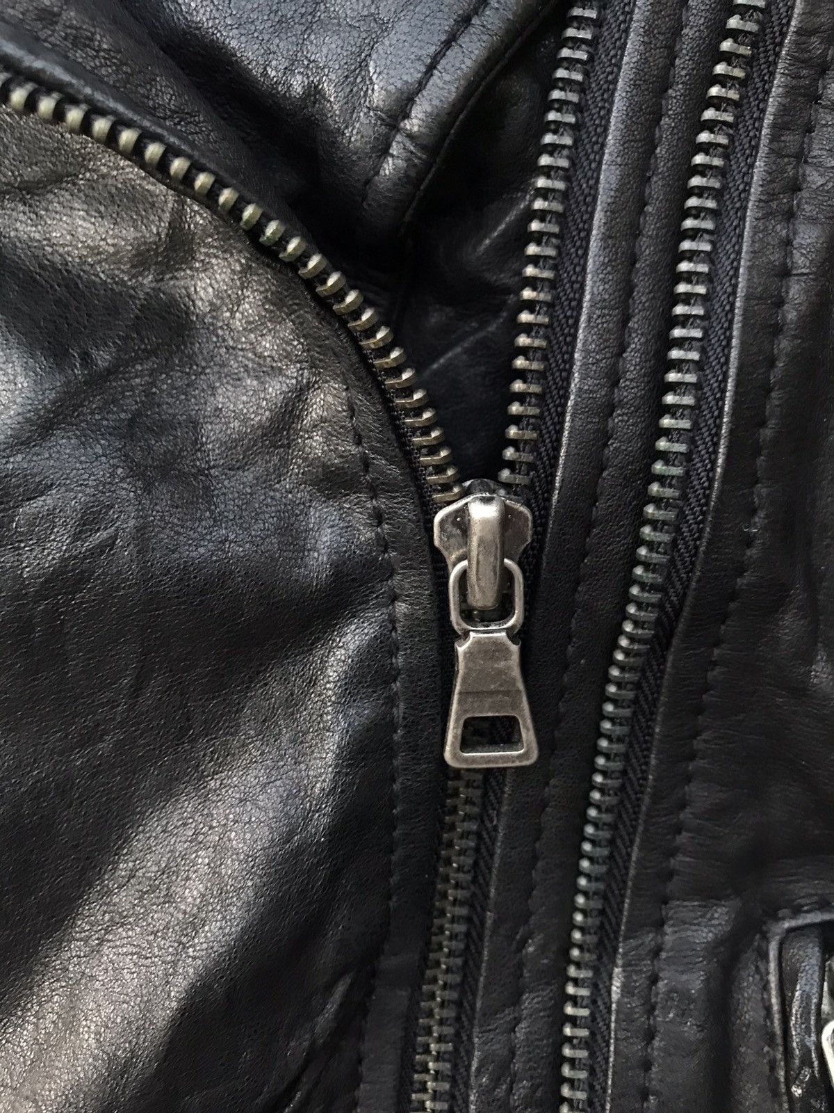 Vintage Vintage Sheepskin Double Collar Bikers Rockabilly Jacket Size US S / EU 44-46 / 1 - 6 Thumbnail