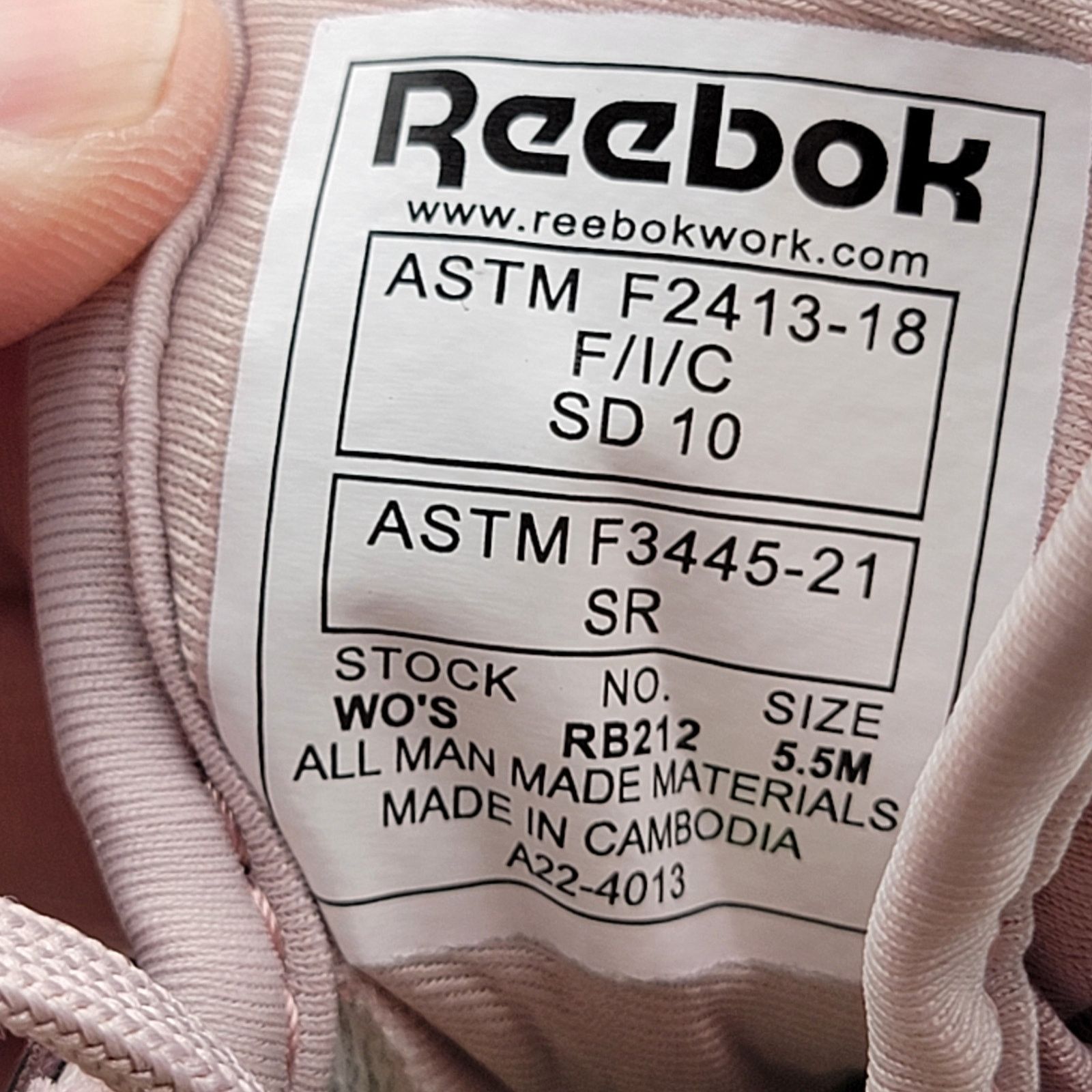 Reebok Reebok Sublite Legend CT Athletic Work Shoe Rose Wm Sz 5.5M Size US 5.5 / IT 35.5 - 8 Thumbnail