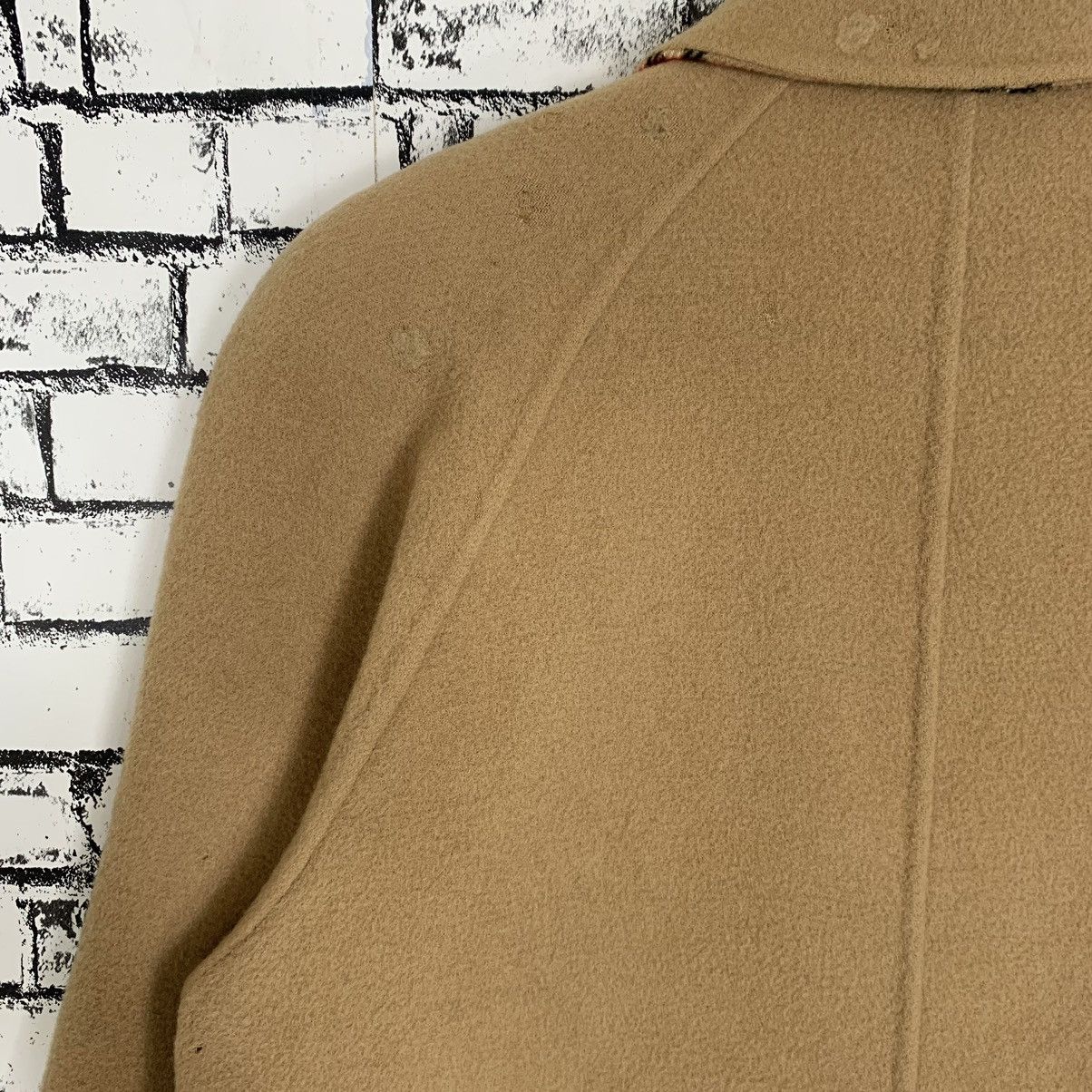 Burberry × Vintage Luxury Brand Burberry Nova Check Long Pea Coat Jacket Size M / US 6-8 / IT 42-44 - 11 Thumbnail