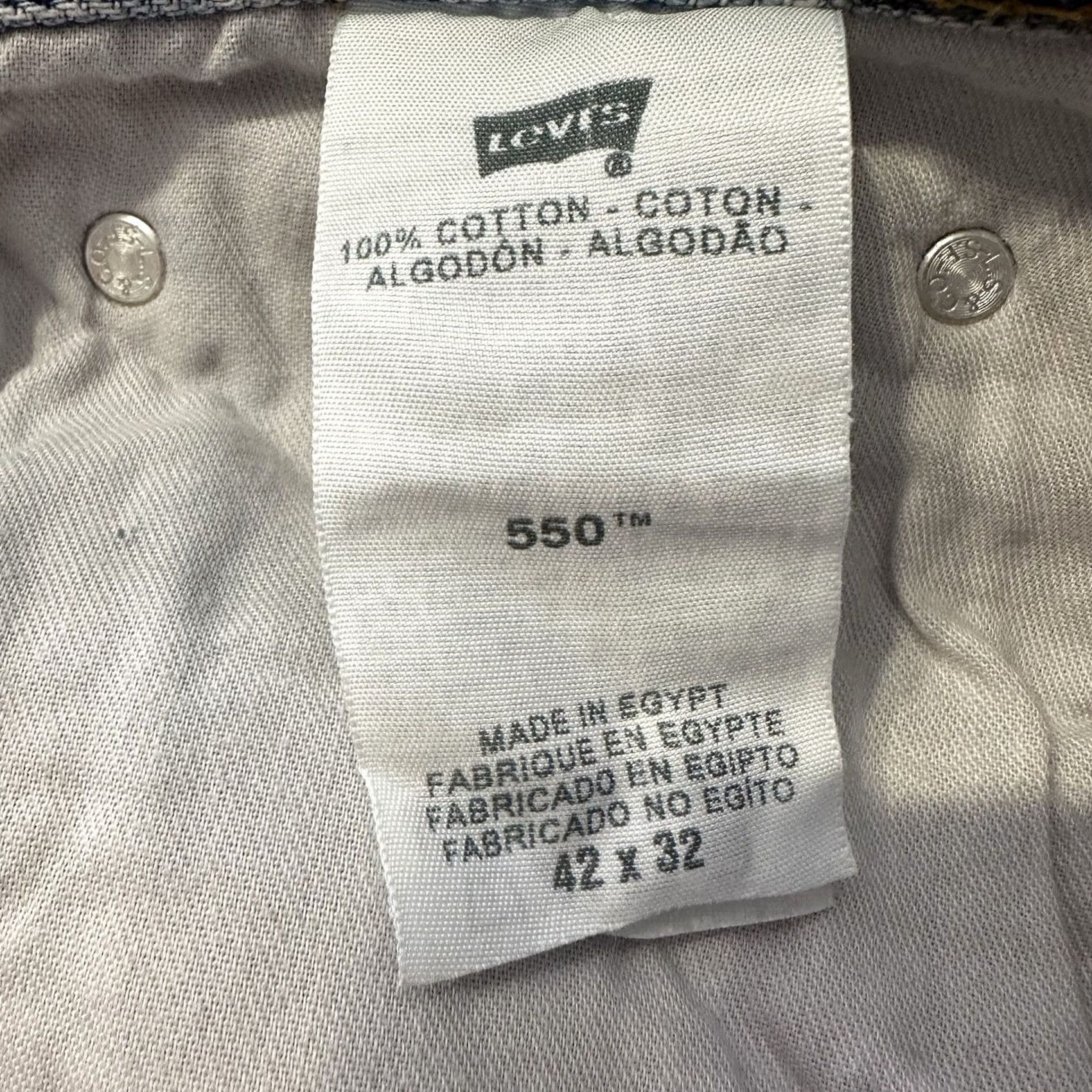 Levi's Levi's 550 Jeans Straight Jeans Mens 40x31 Light Blue Cotton Denim Regular 5-Pocket Vintage No Size US 40 / EU 56 - 7 Thumbnail